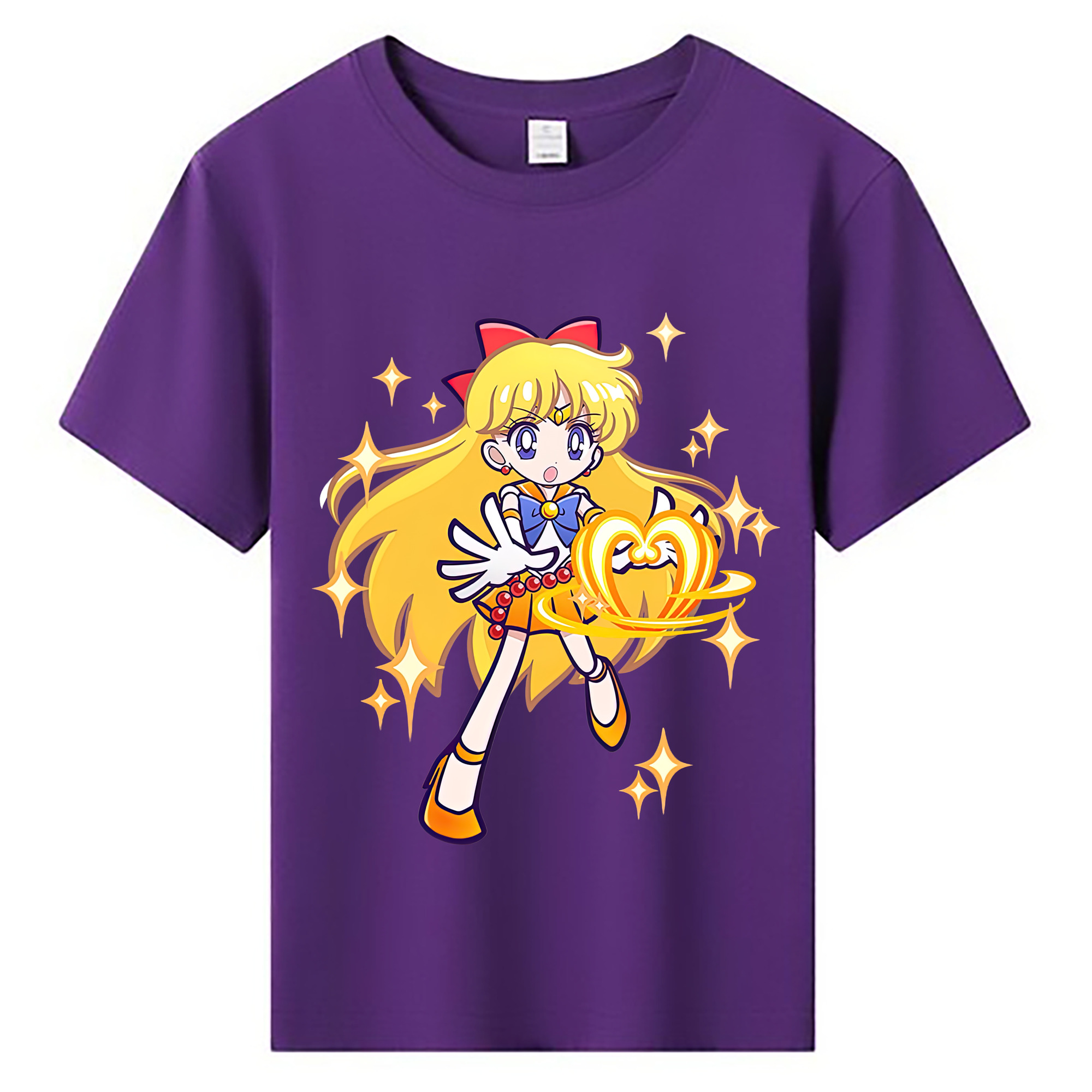 （画像用） 美少女戦士セーラームーン 愛野 美奈子 あいの みなこ Sailor Moon Aino Minako 綿100％キッズTシャツ（フロントプリント）