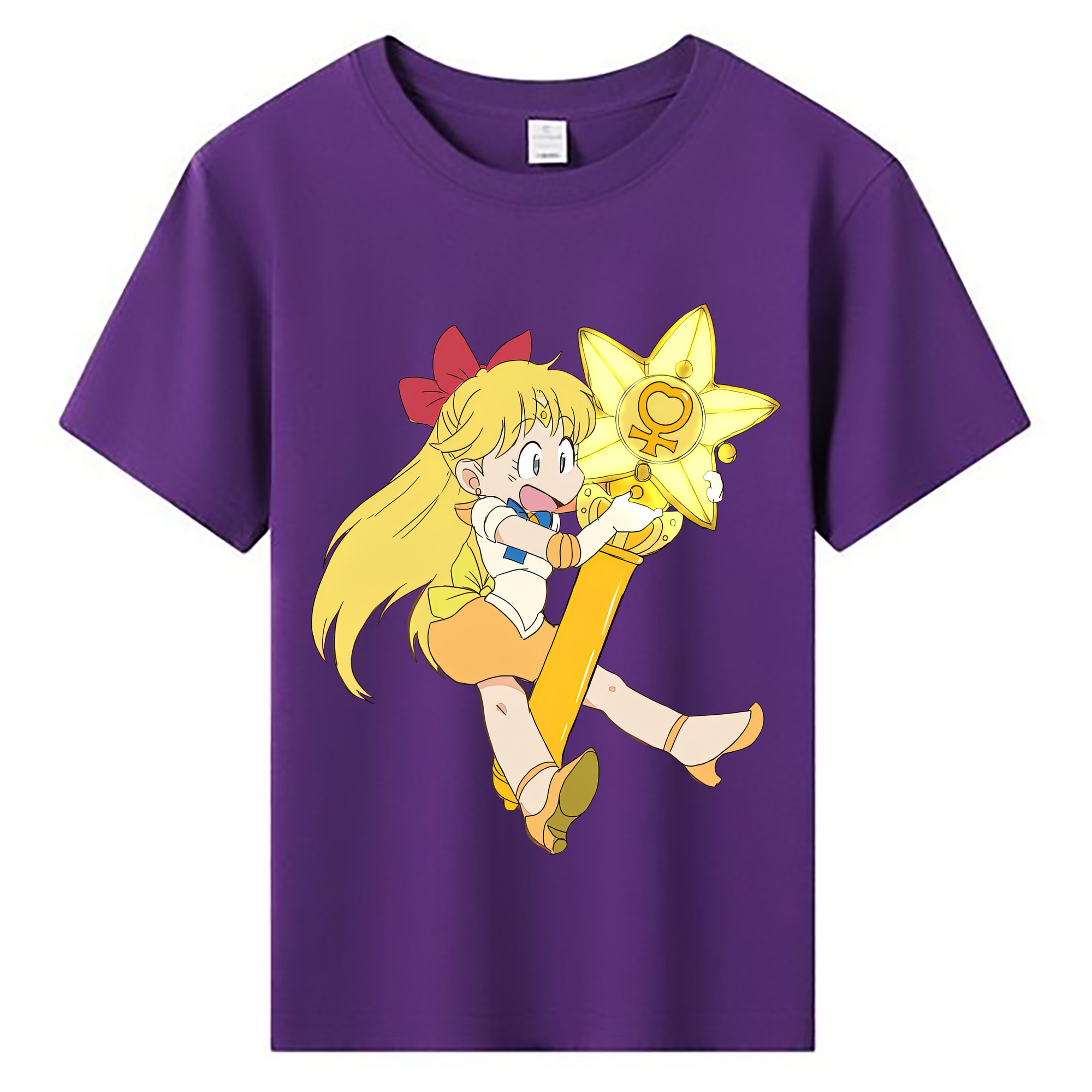 （画像用） 美少女戦士セーラームーン 愛野 美奈子 あいの みなこ Sailor Moon Aino Minako 綿100％キッズTシャツ（フロントプリント）
