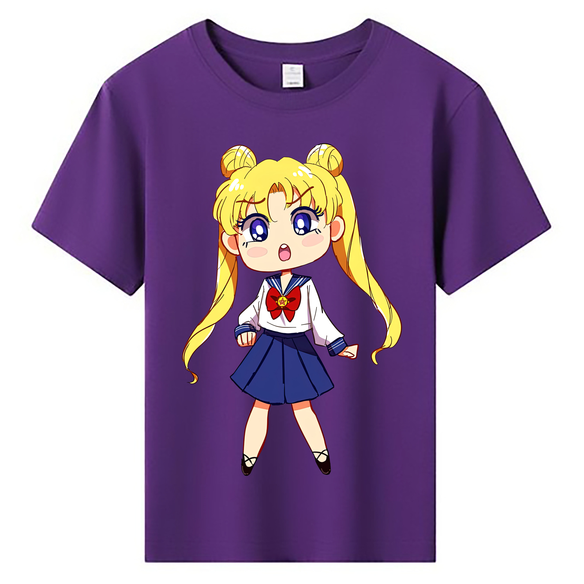 （画像用） 美少女戦士セーラームーン 愛野 美奈子 あいの みなこ Sailor Moon Aino Minako 綿100％キッズTシャツ（フロントプリント）