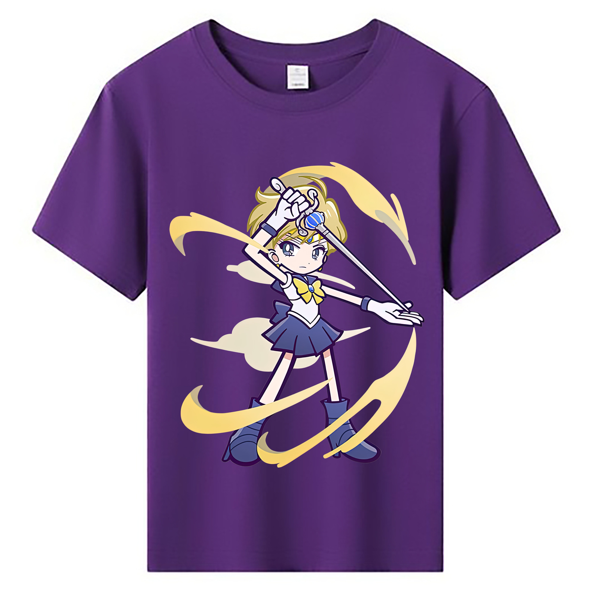 （画像用） 美少女戦士セーラームーン 天王はるか Sailor Moon Tenoh Haruka 綿100％キッズTシャツ（フロントプリント）