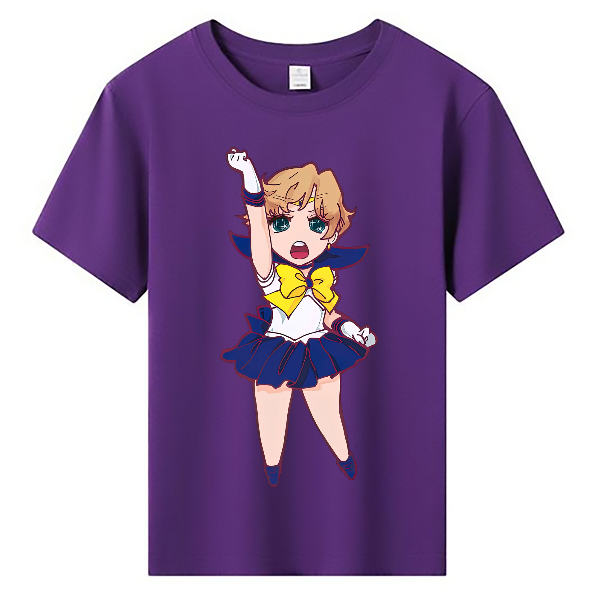 （画像用） 美少女戦士セーラームーン 天王はるか Sailor Moon Tenoh Haruka 綿100％キッズTシャツ（フロントプリント）