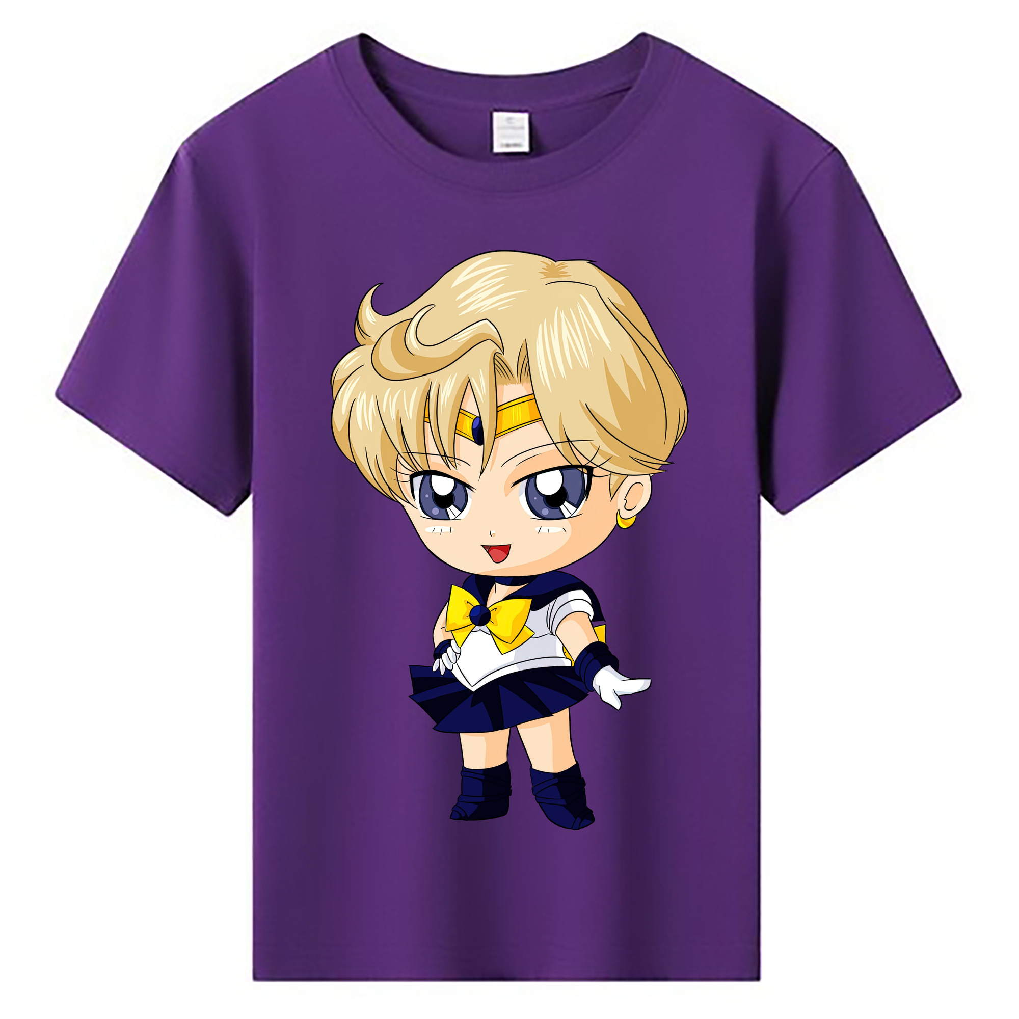 （画像用） 美少女戦士セーラームーン 天王はるか Sailor Moon Tenoh Haruka 綿100％キッズTシャツ（フロントプリント）