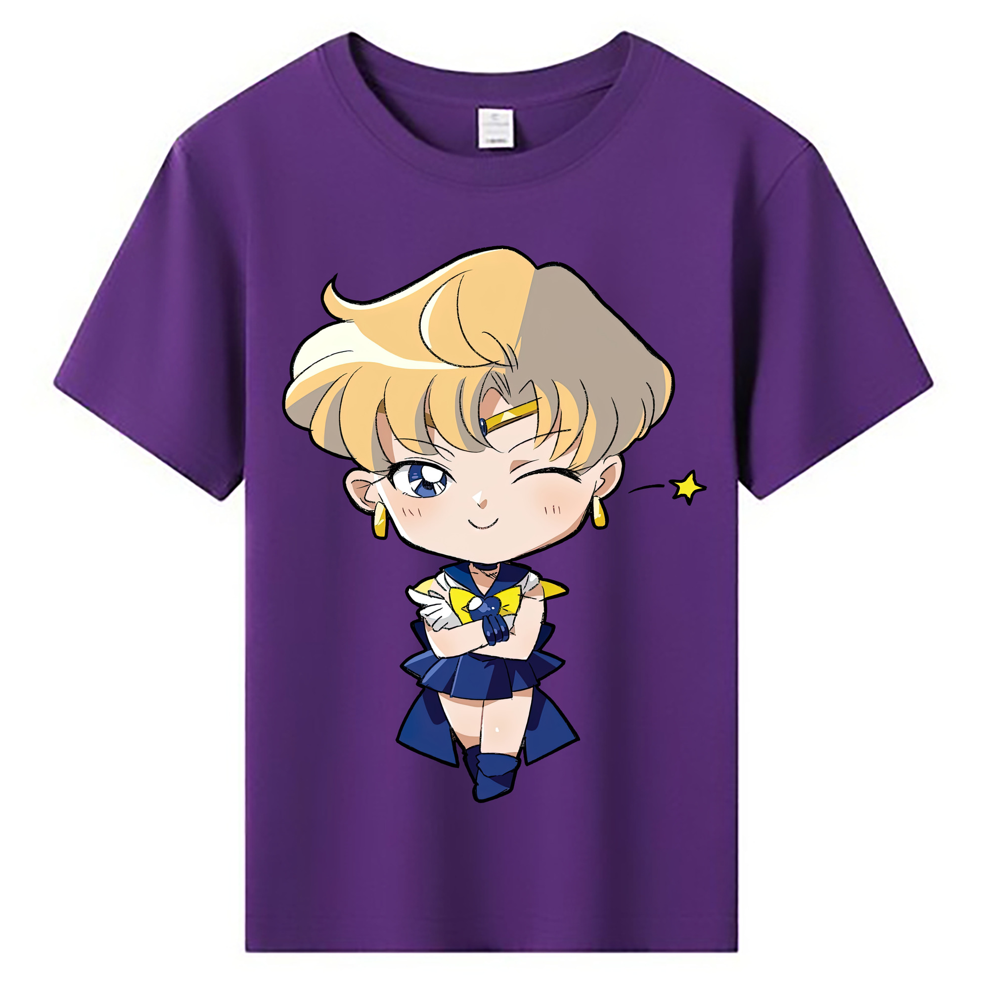 （画像用） 美少女戦士セーラームーン 天王はるか Sailor Moon Tenoh Haruka 綿100％キッズTシャツ（フロントプリント）