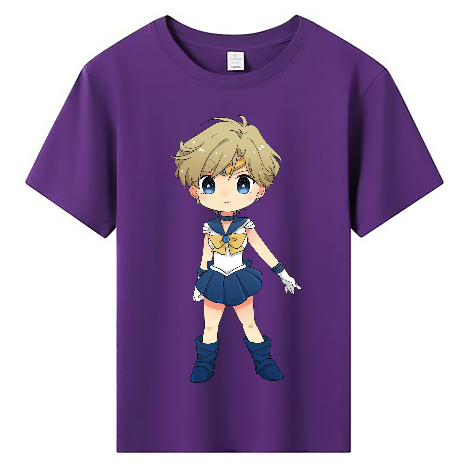 （画像用） 美少女戦士セーラームーン 天王はるか Sailor Moon Tenoh Haruka 綿100％キッズTシャツ（フロントプリント）