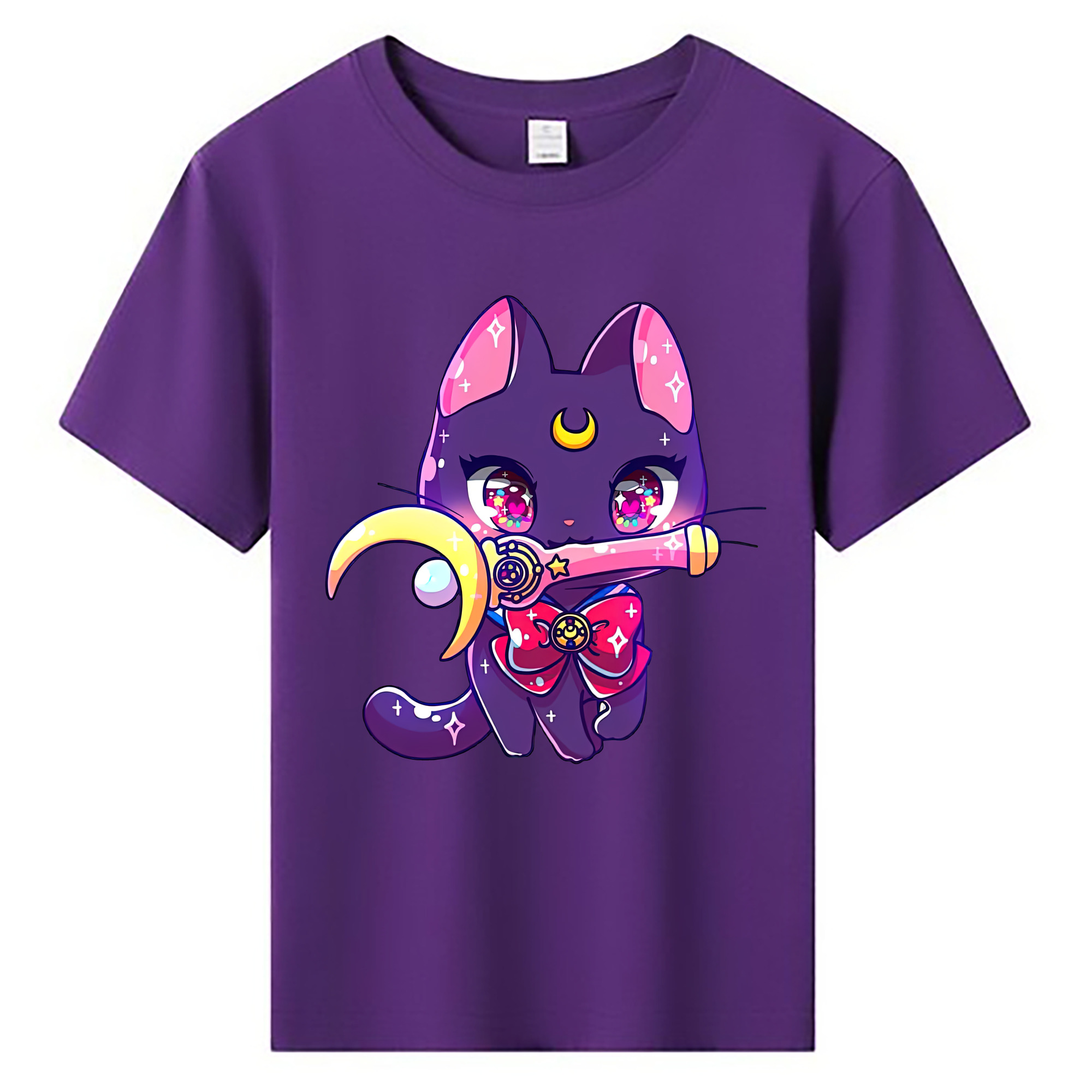 （画像用） 美少女戦士セーラームーン Sailor Moon 綿100％キッズTシャツ（フロントプリント）