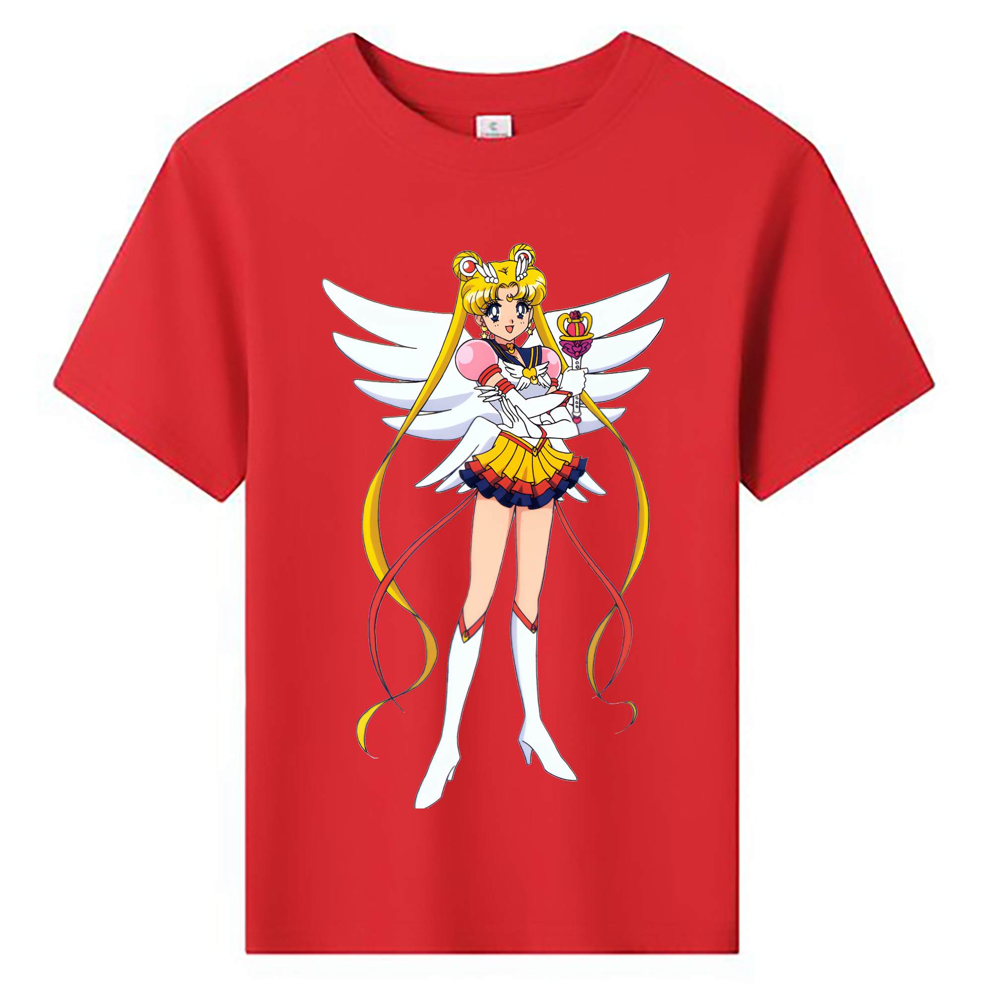 （画像用） 美少女戦士セーラームーン 月野 うさぎ つきの うさぎ Sailor Moon Tsukino Usagi 綿100％キッズTシャツ（フロントプリント）
