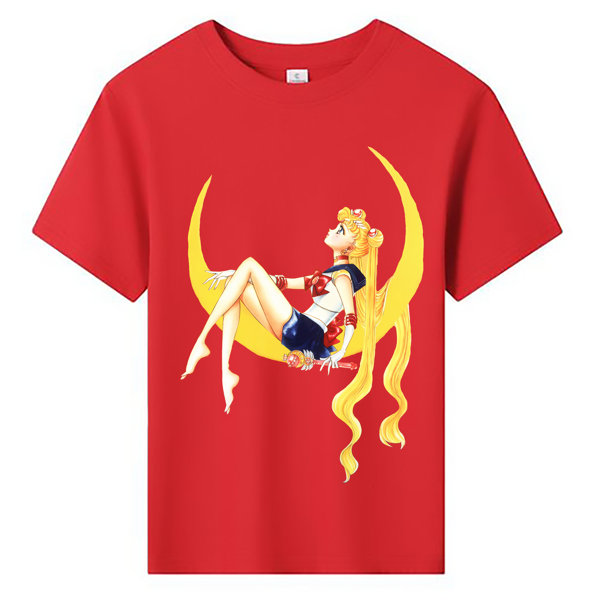 （画像用） 美少女戦士セーラームーン 月野 うさぎ つきの うさぎ Sailor Moon Tsukino Usagi 綿100％キッズTシャツ（フロントプリント）
