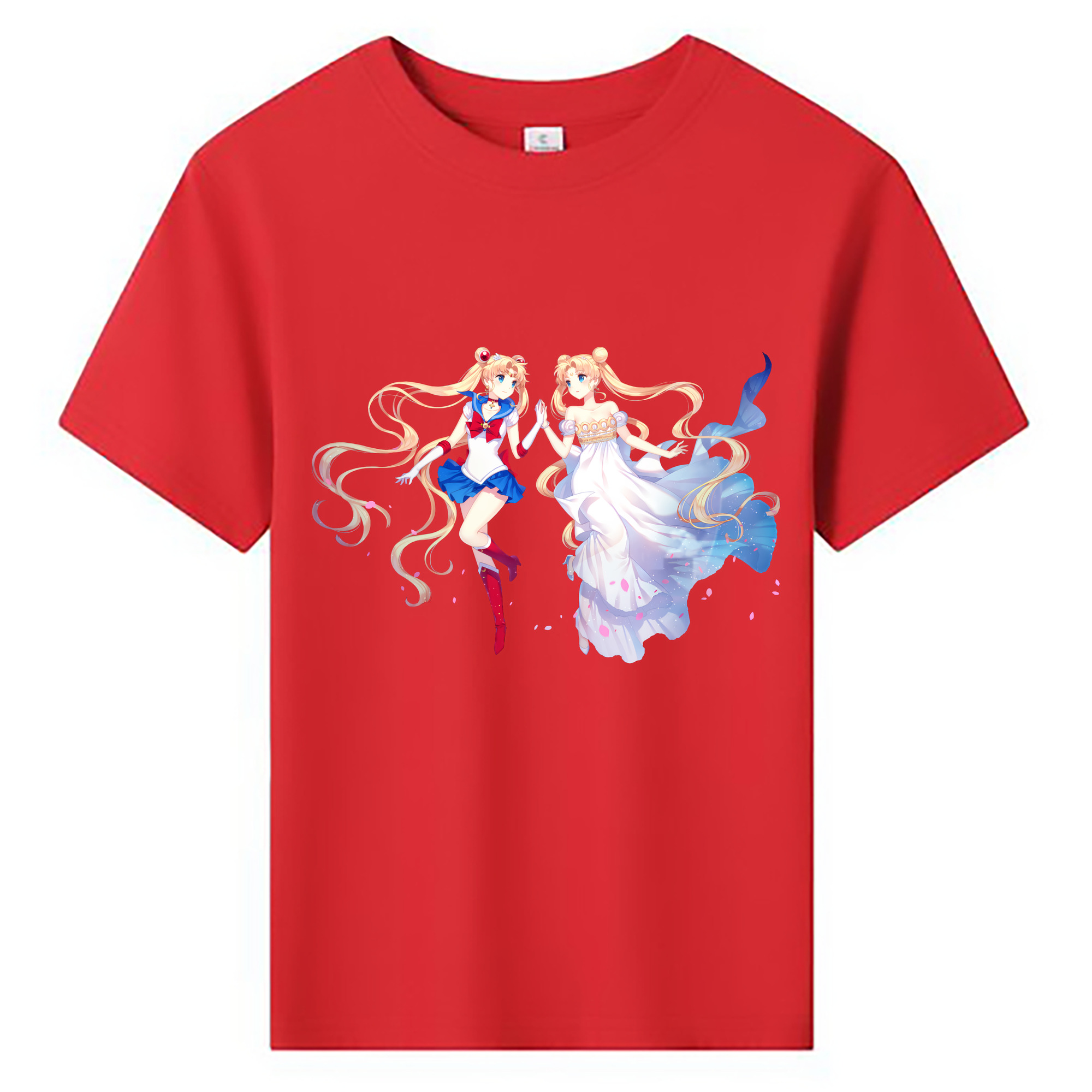 （画像用） 美少女戦士セーラームーン 月野 うさぎ つきの うさぎ Sailor Moon Tsukino Usagi 綿100％キッズTシャツ（フロントプリント）