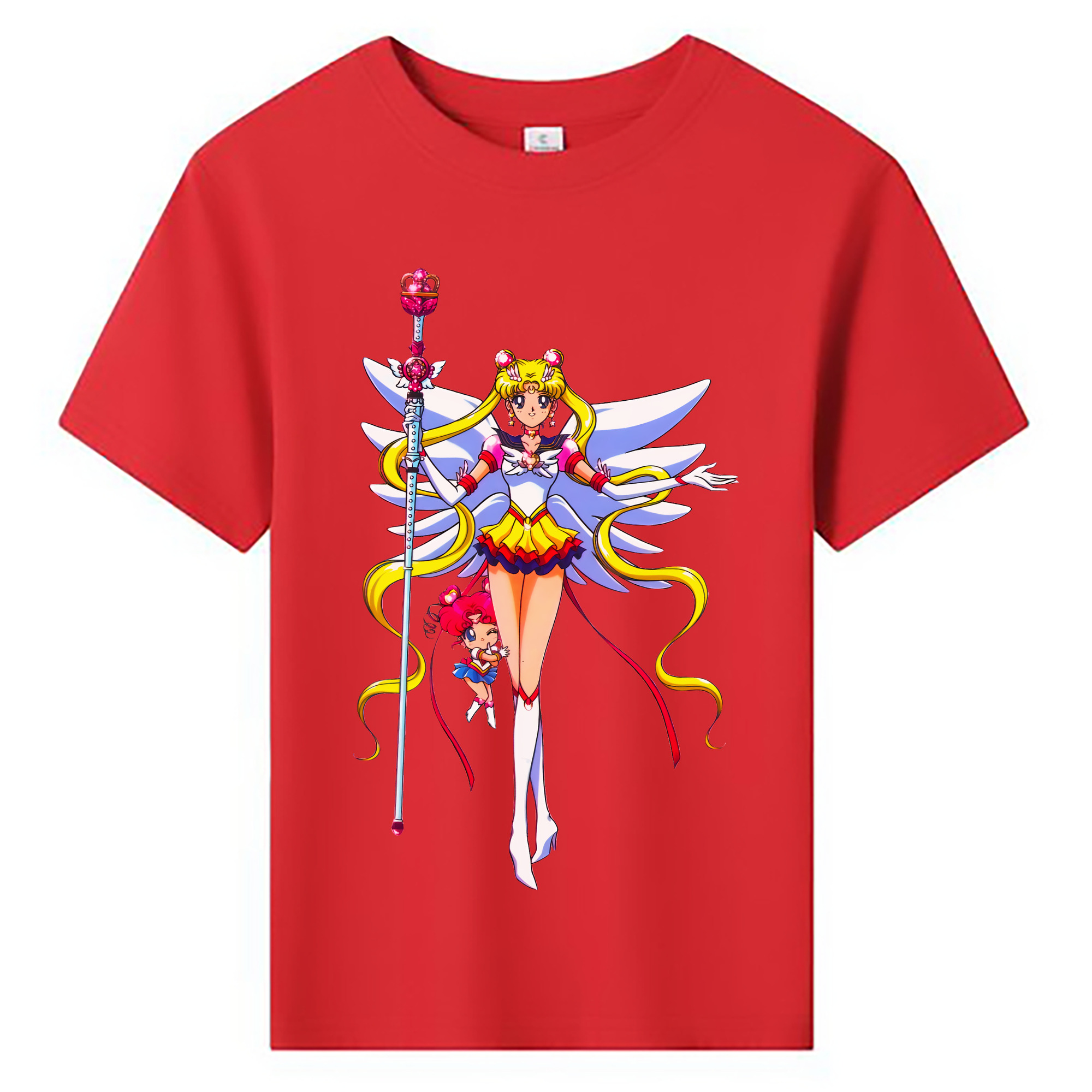 （画像用） 美少女戦士セーラームーン 月野 うさぎ つきの うさぎ Sailor Moon Tsukino Usagi 綿100％キッズTシャツ（フロントプリント）