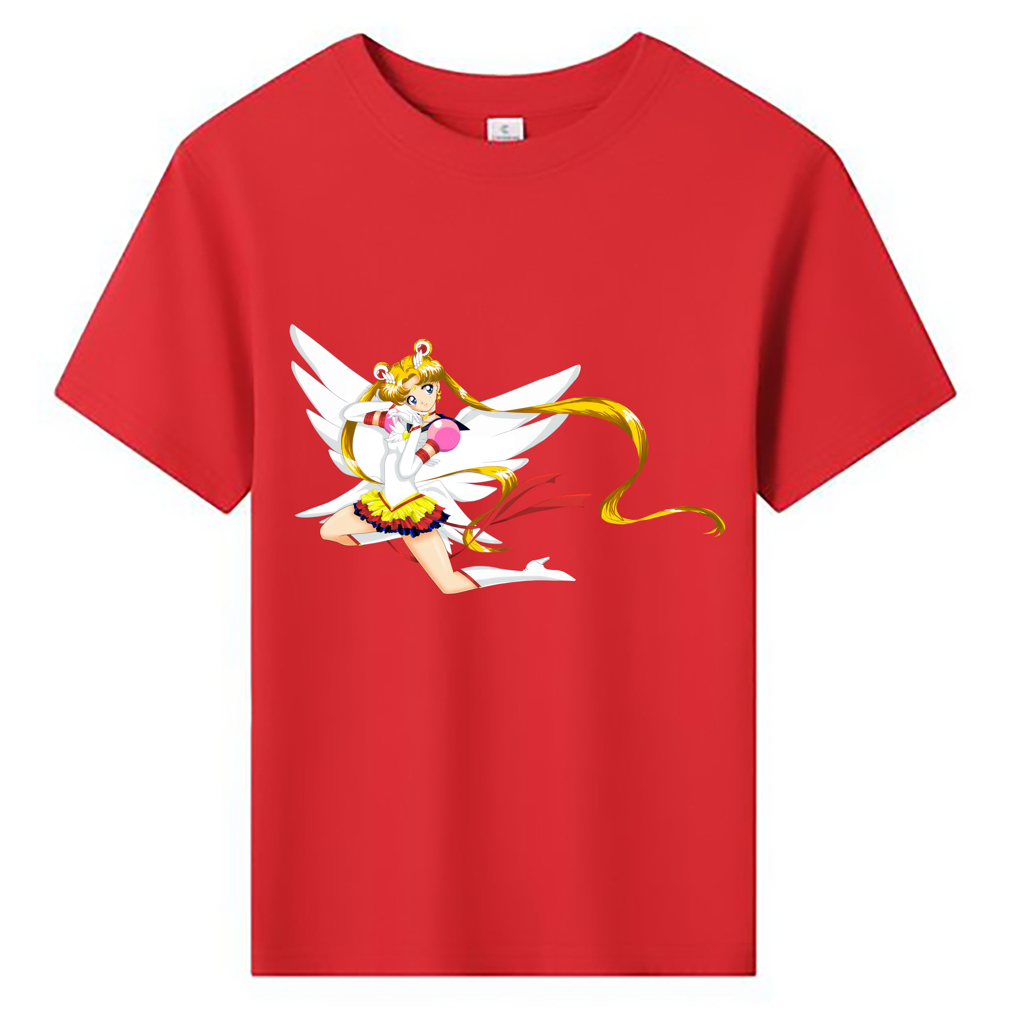 （画像用） 美少女戦士セーラームーン 月野 うさぎ つきの うさぎ Sailor Moon Tsukino Usagi 綿100％キッズTシャツ（フロントプリント）