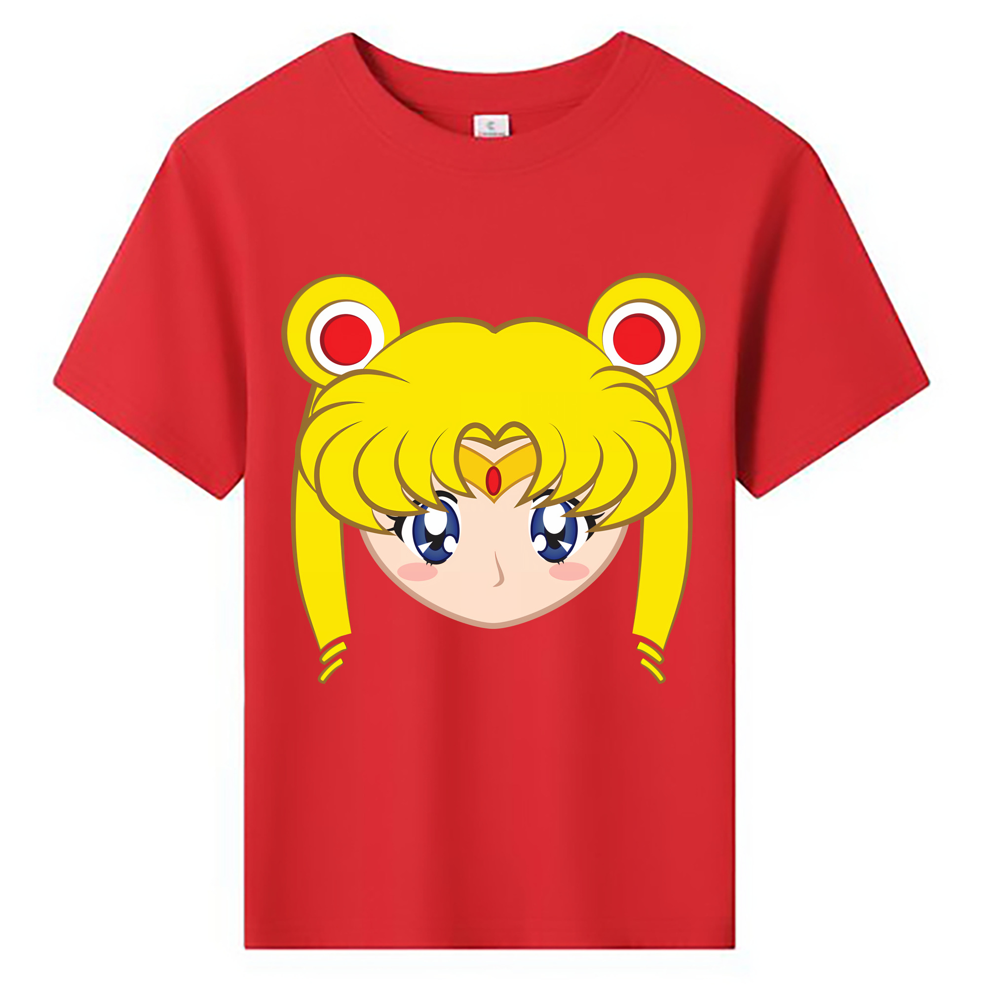 （画像用） 美少女戦士セーラームーン 月野 うさぎ つきの うさぎ Sailor Moon Tsukino Usagi 綿100％キッズTシャツ（フロントプリント）