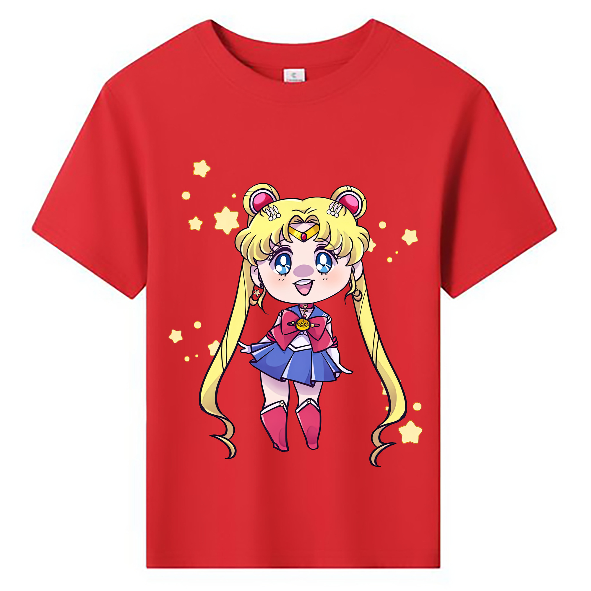 （画像用） 美少女戦士セーラームーン 月野 うさぎ つきの うさぎ Sailor Moon Tsukino Usagi 綿100％キッズTシャツ（フロントプリント）