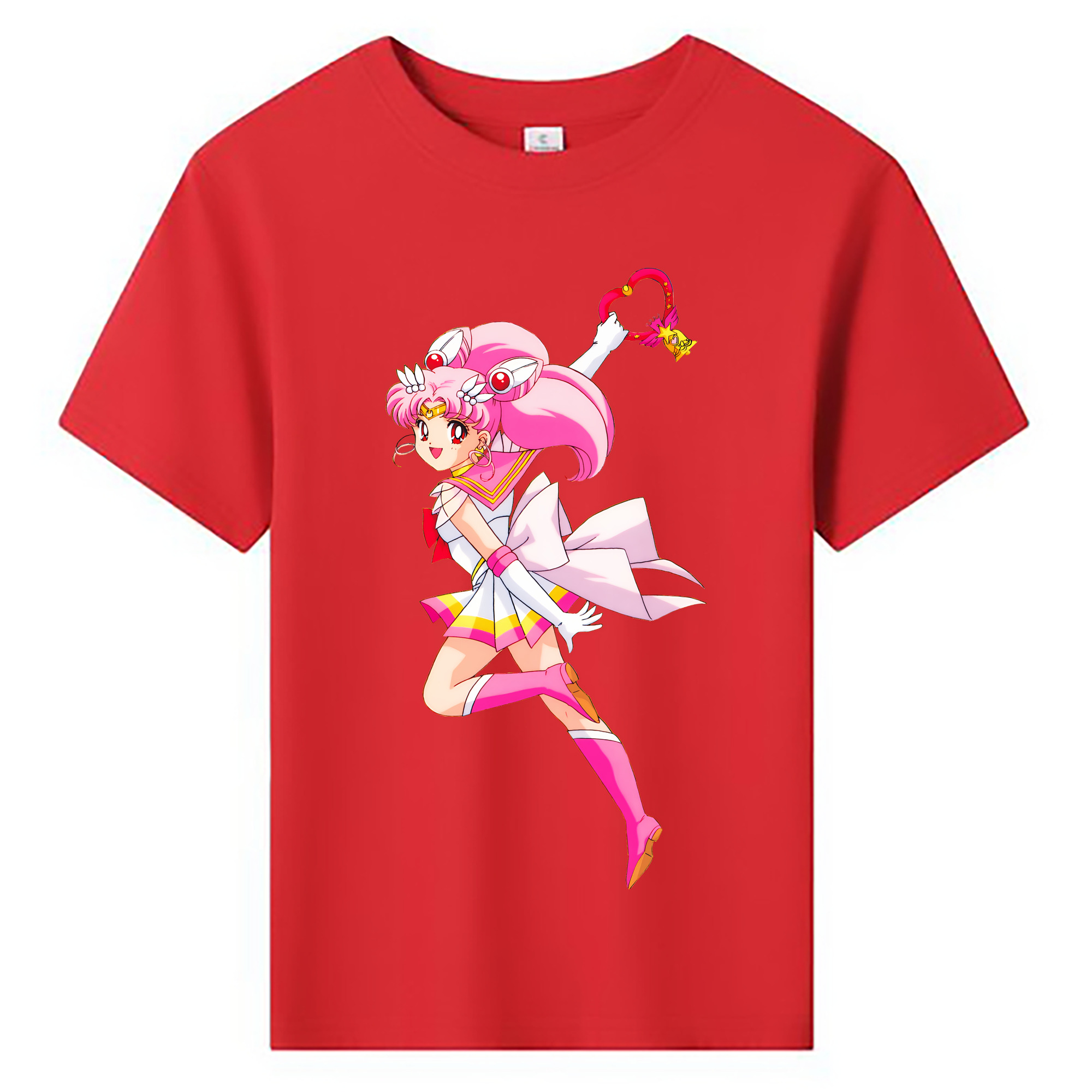 （画像用） 美少女戦士セーラームーン ちびうさ Sailor Moon Chibiusa Tsukino Usagi Small Lady Serenity 綿100％キッズTシャツ（フロントプリント）