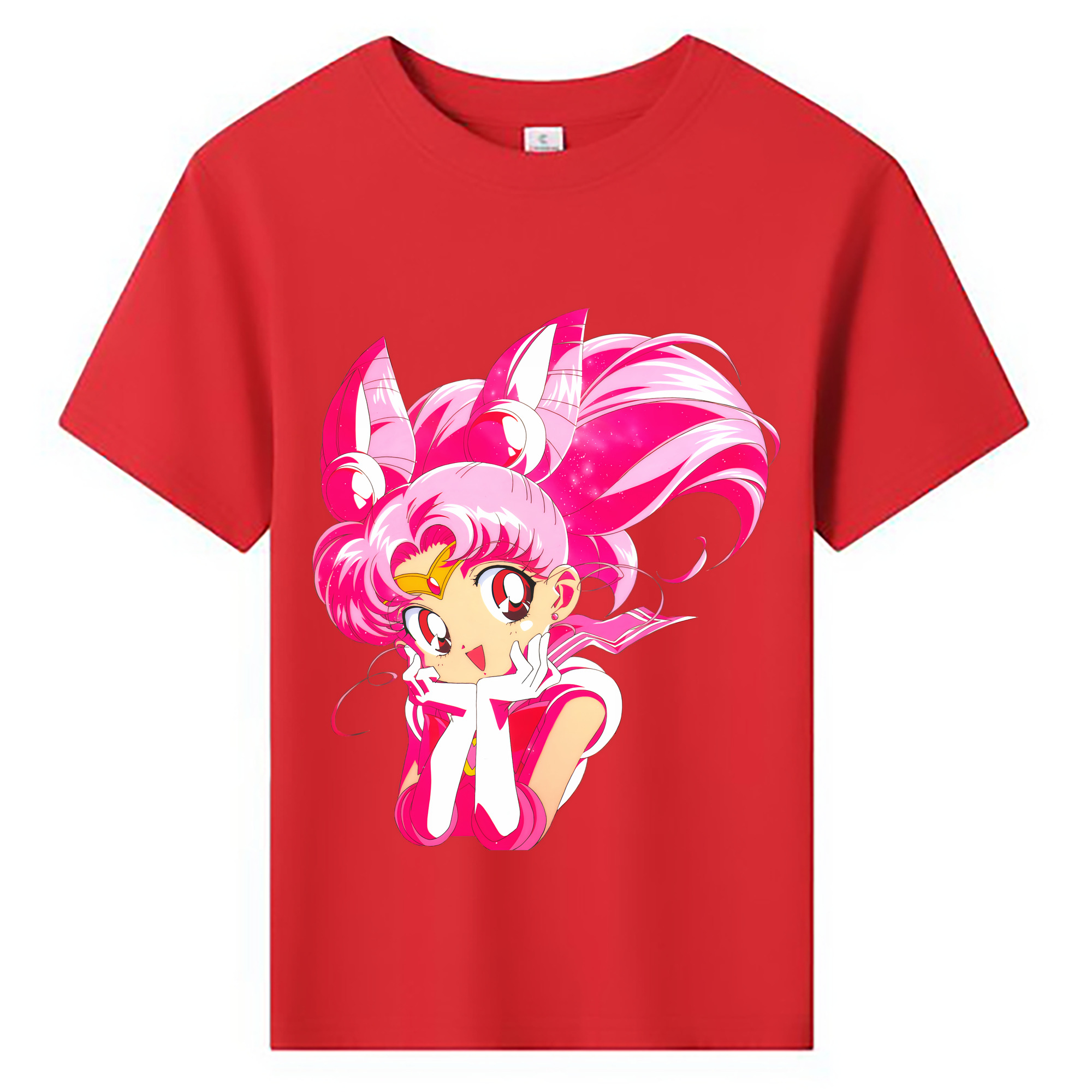 （画像用） 美少女戦士セーラームーン ちびうさ Sailor Moon Chibiusa Tsukino Usagi Small Lady Serenity 綿100％キッズTシャツ（フロントプリント）