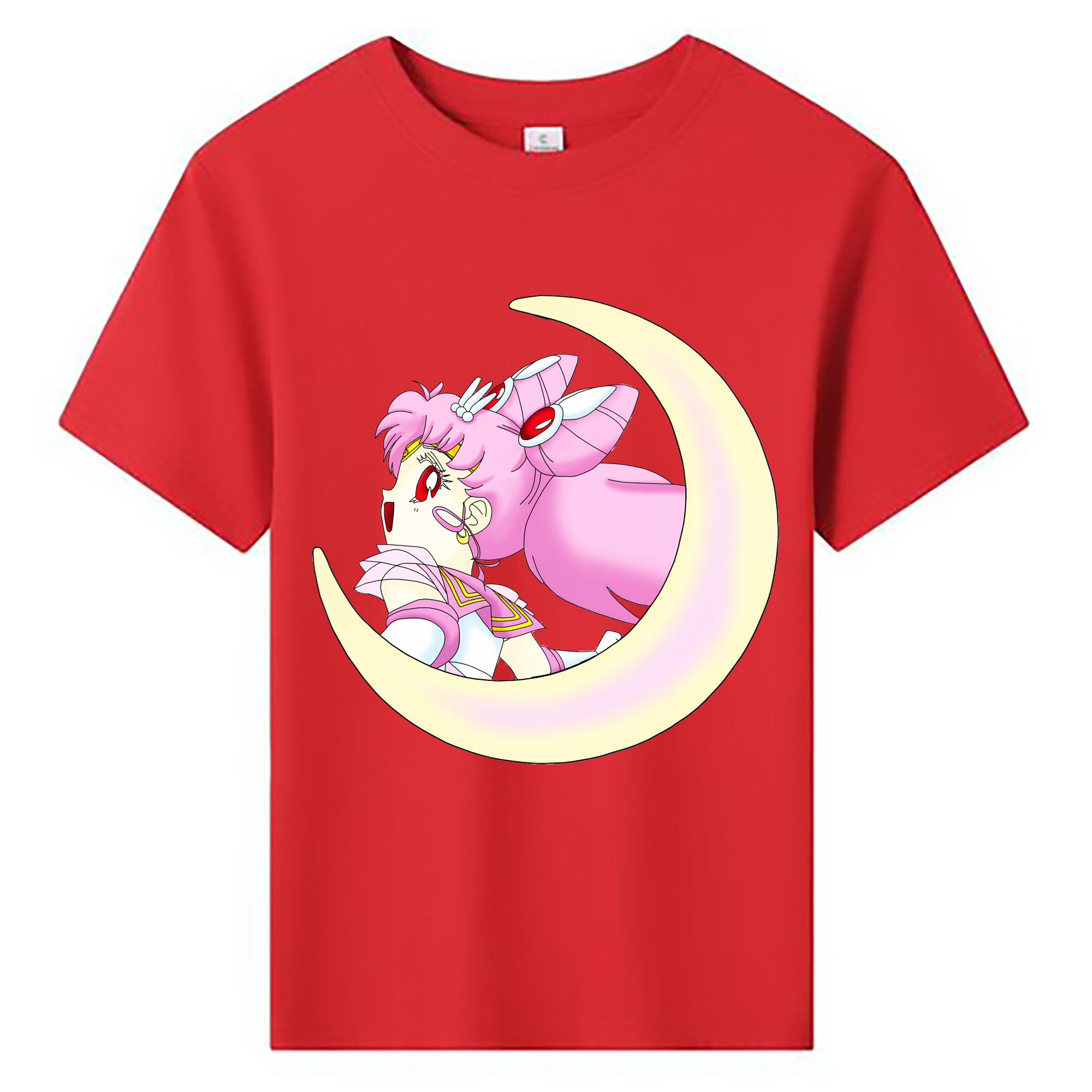 （画像用） 美少女戦士セーラームーン ちびうさ Sailor Moon Chibiusa Tsukino Usagi Small Lady Serenity 綿100％キッズTシャツ（フロントプリント）
