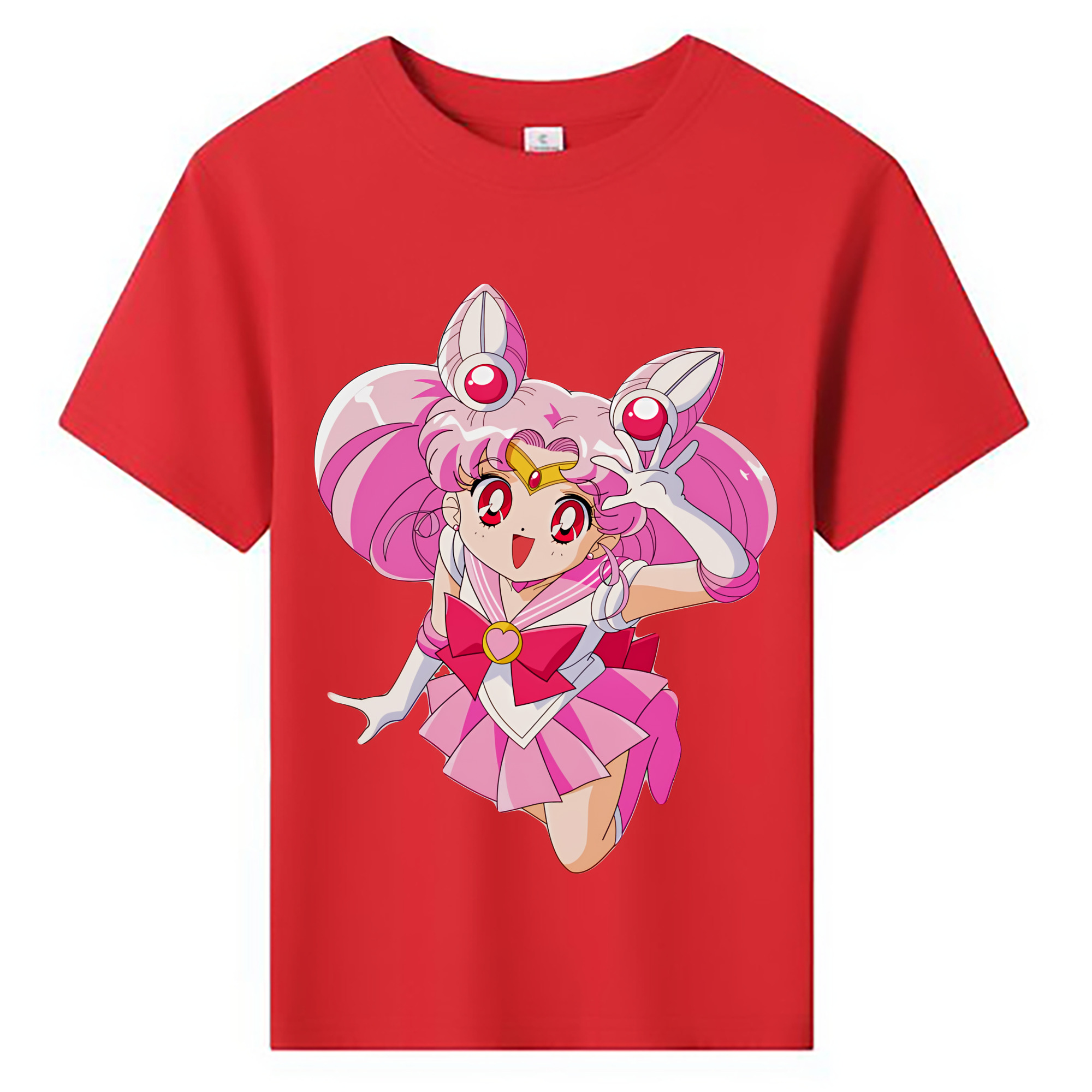 （画像用） 美少女戦士セーラームーン ちびうさ Sailor Moon Chibiusa Tsukino Usagi Small Lady Serenity 綿100％キッズTシャツ（フロントプリント）