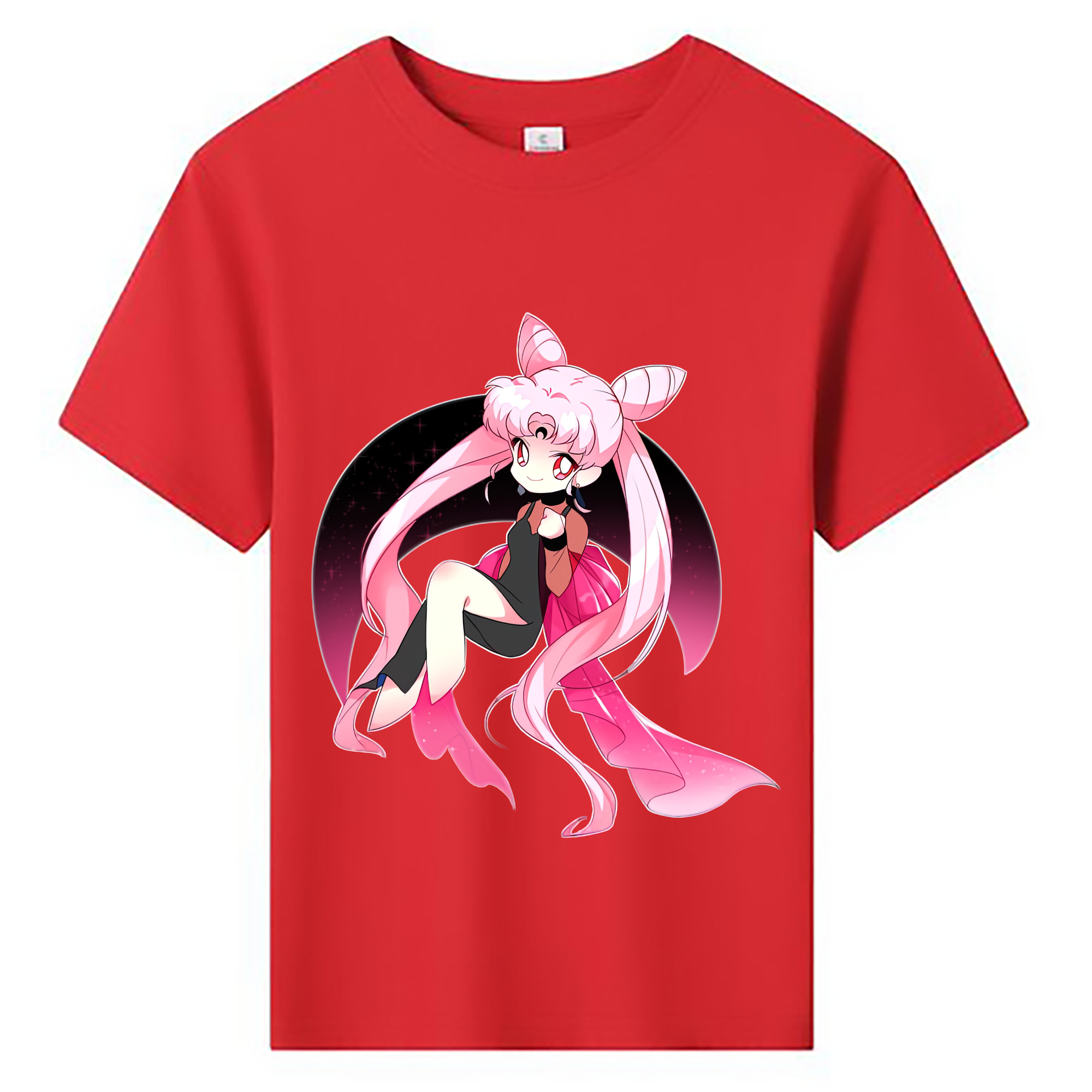 （画像用） 美少女戦士セーラームーン ちびうさ Sailor Moon Chibiusa Tsukino Usagi Small Lady Serenity 綿100％キッズTシャツ（フロントプリント）