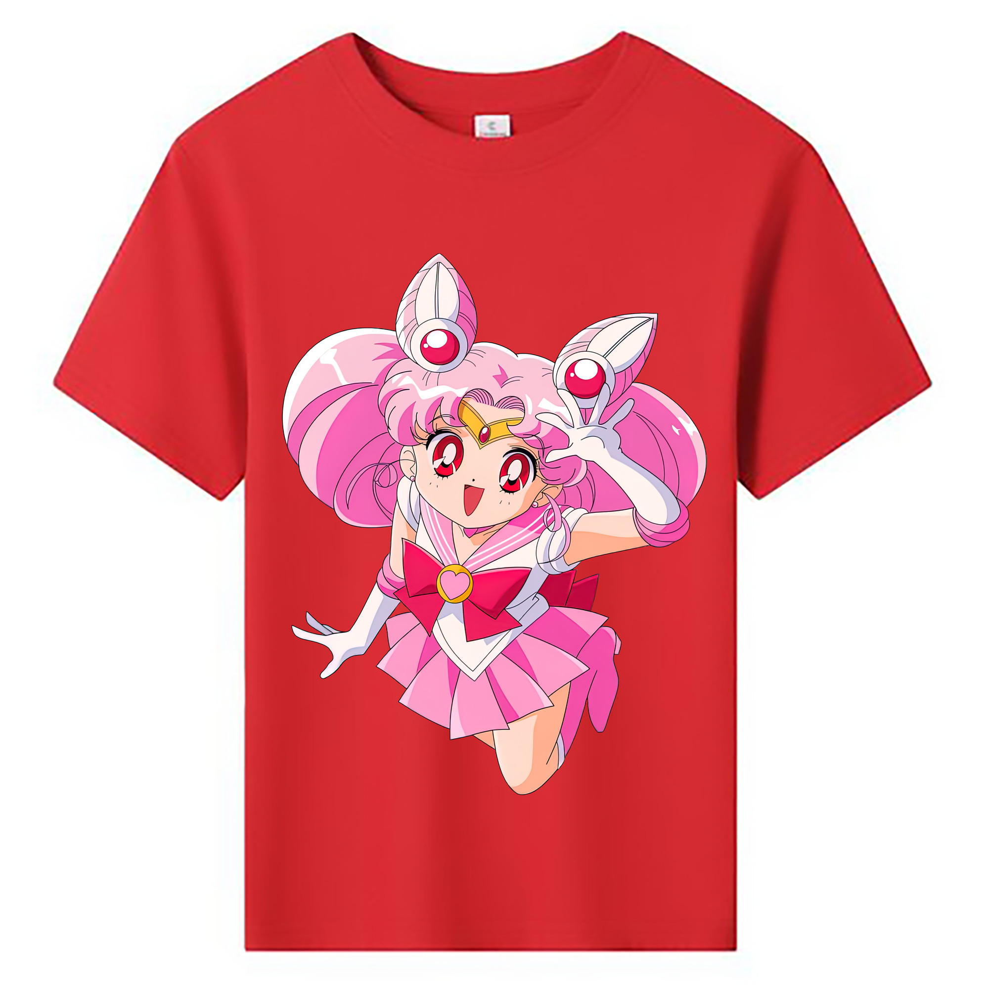 （画像用） 美少女戦士セーラームーン ちびうさ Sailor Moon Chibiusa Tsukino Usagi Small Lady Serenity 綿100％キッズTシャツ（フロントプリント）