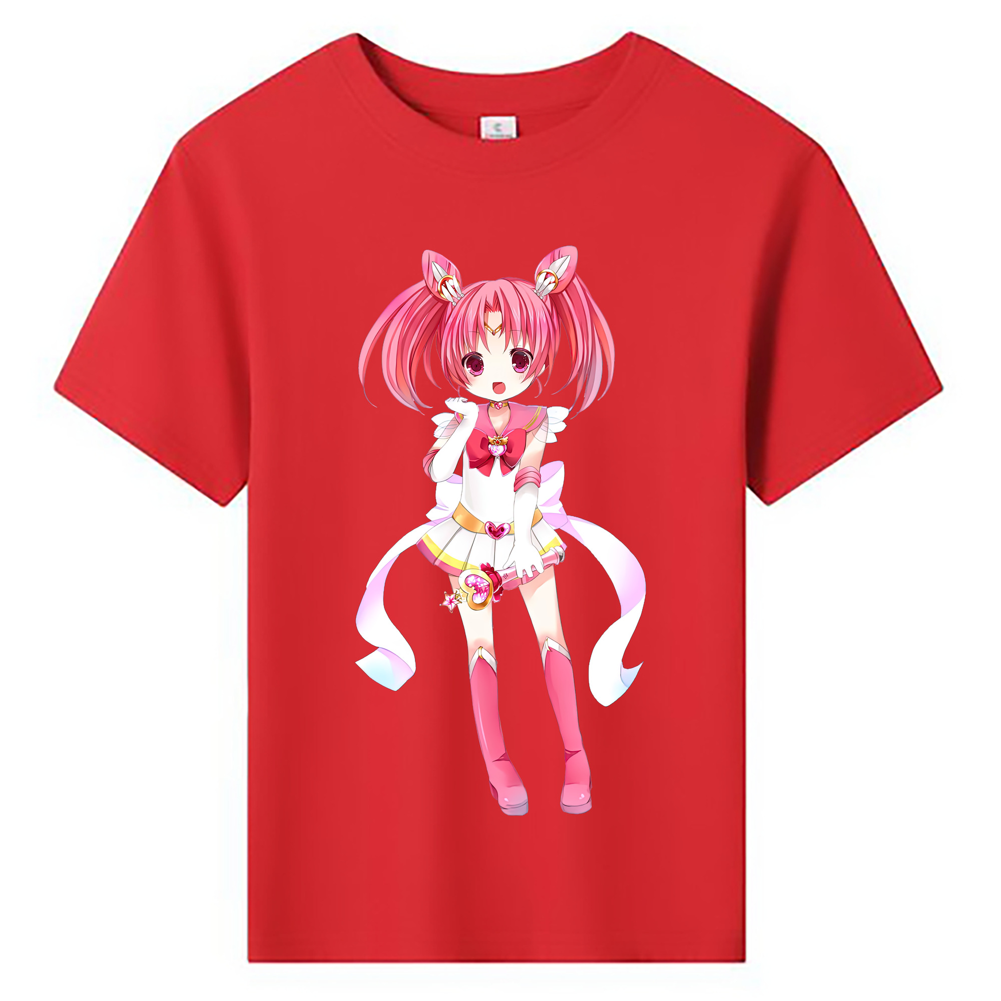 （画像用） 美少女戦士セーラームーン ちびうさ Sailor Moon Chibiusa Tsukino Usagi Small Lady Serenity 綿100％キッズTシャツ（フロントプリント）