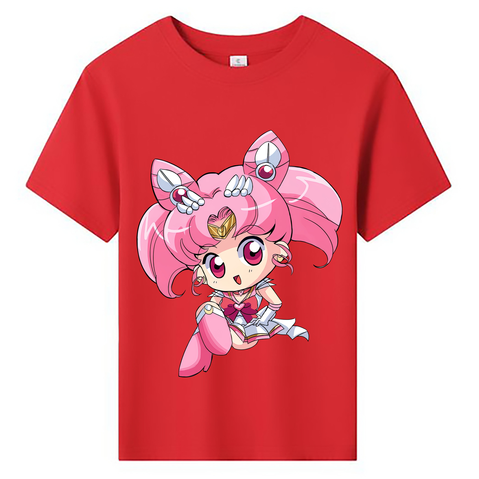 （画像用） 美少女戦士セーラームーン ちびうさ Sailor Moon Chibiusa Tsukino Usagi Small Lady Serenity 綿100％キッズTシャツ（フロントプリント）