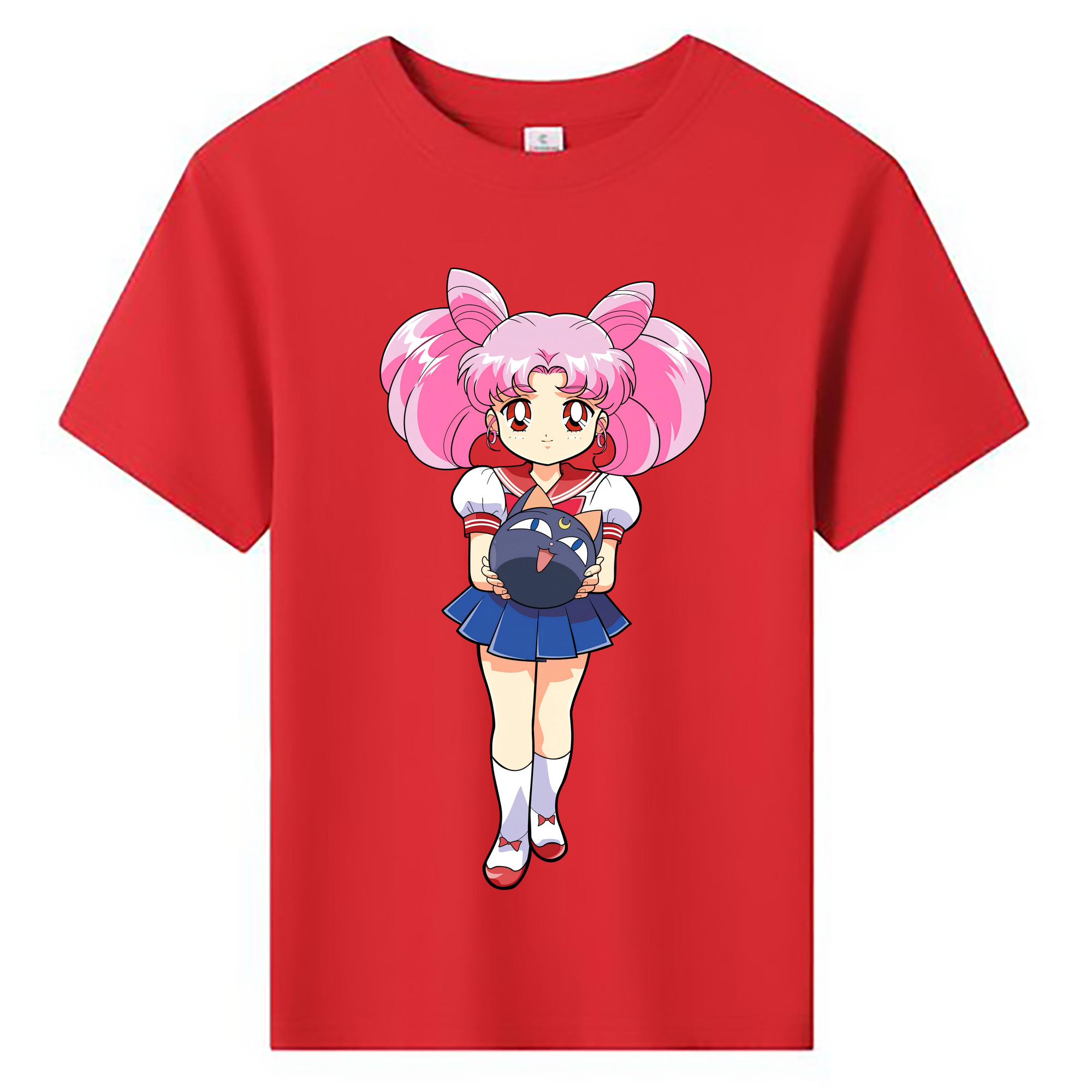 （画像用） 美少女戦士セーラームーン ちびうさ Sailor Moon Chibiusa Tsukino Usagi Small Lady Serenity 綿100％キッズTシャツ（フロントプリント）