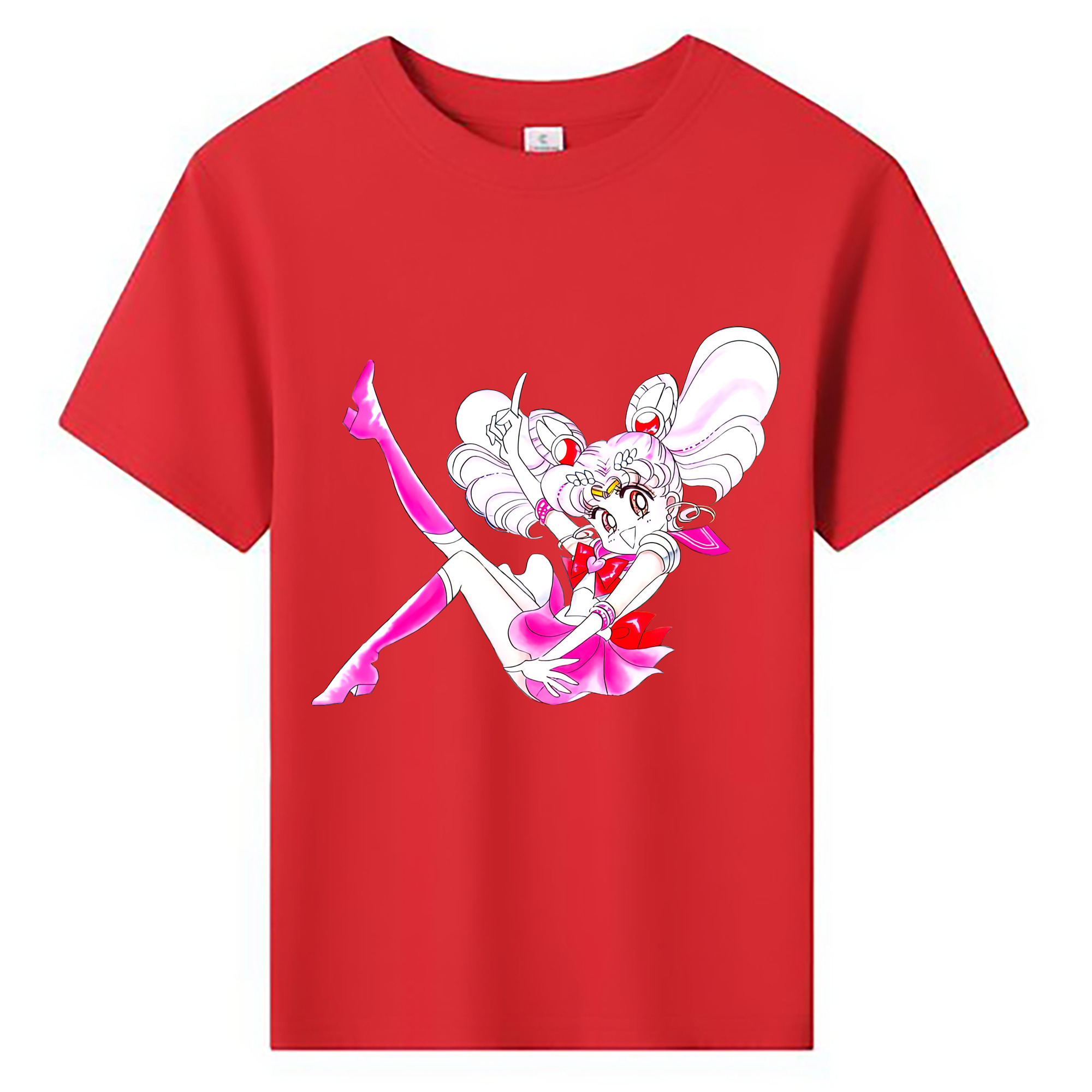 （画像用） 美少女戦士セーラームーン ちびうさ Sailor Moon Chibiusa Tsukino Usagi Small Lady Serenity 綿100％キッズTシャツ（フロントプリント）