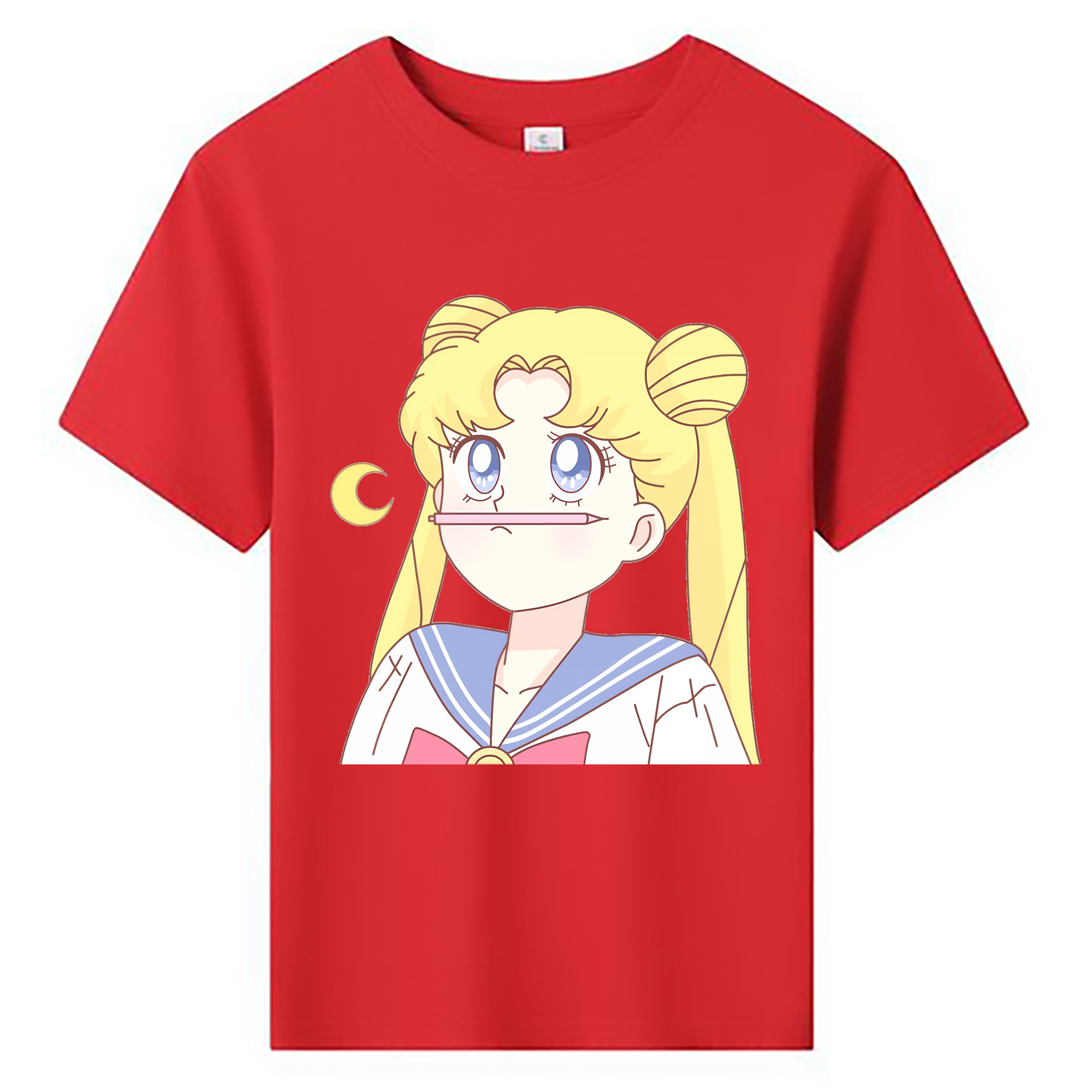 （画像用） 美少女戦士セーラームーン 愛野 美奈子 あいの みなこ Sailor Moon Aino Minako 綿100％キッズTシャツ（フロントプリント）