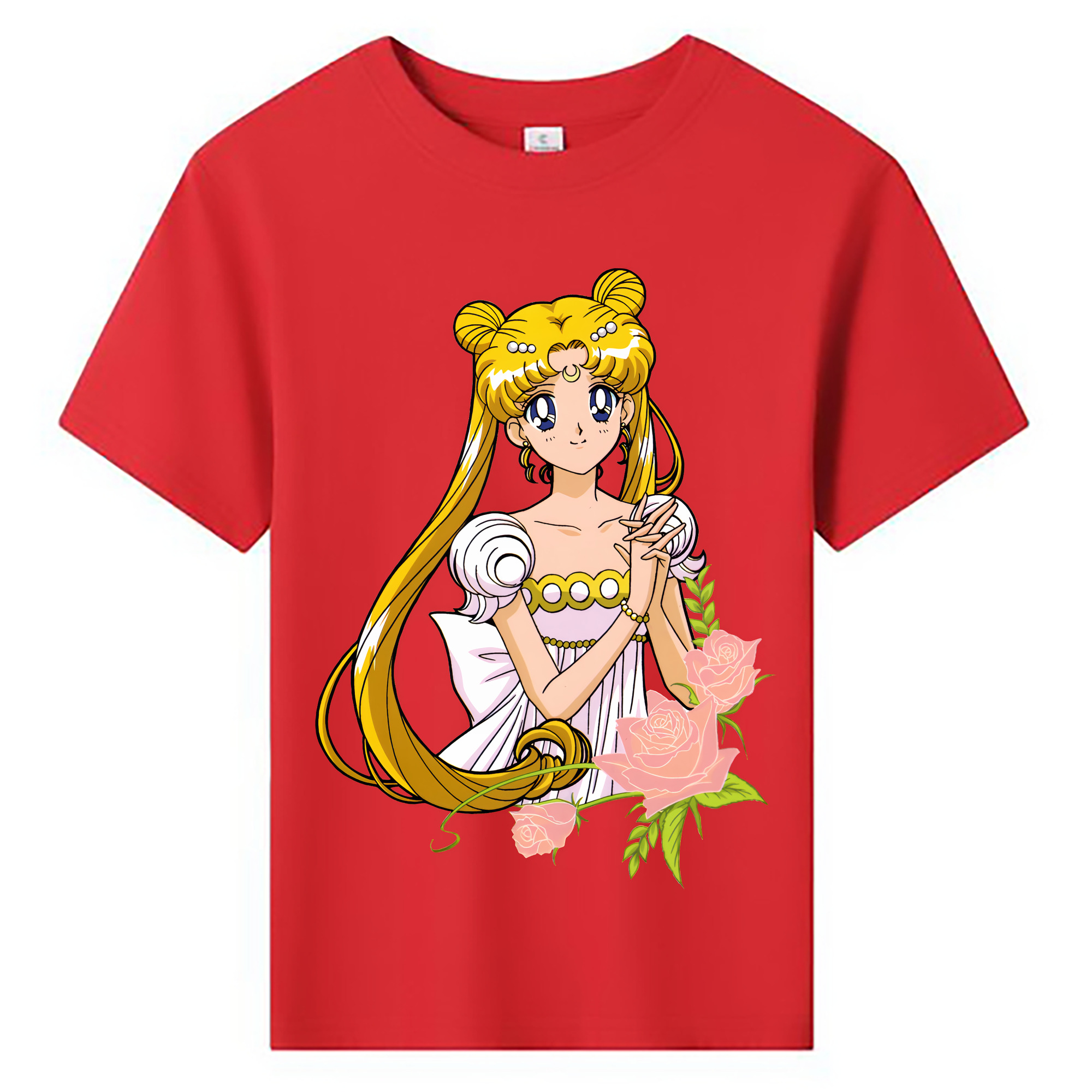 （画像用） 美少女戦士セーラームーン 愛野 美奈子 あいの みなこ Sailor Moon Aino Minako 綿100％キッズTシャツ（フロントプリント）