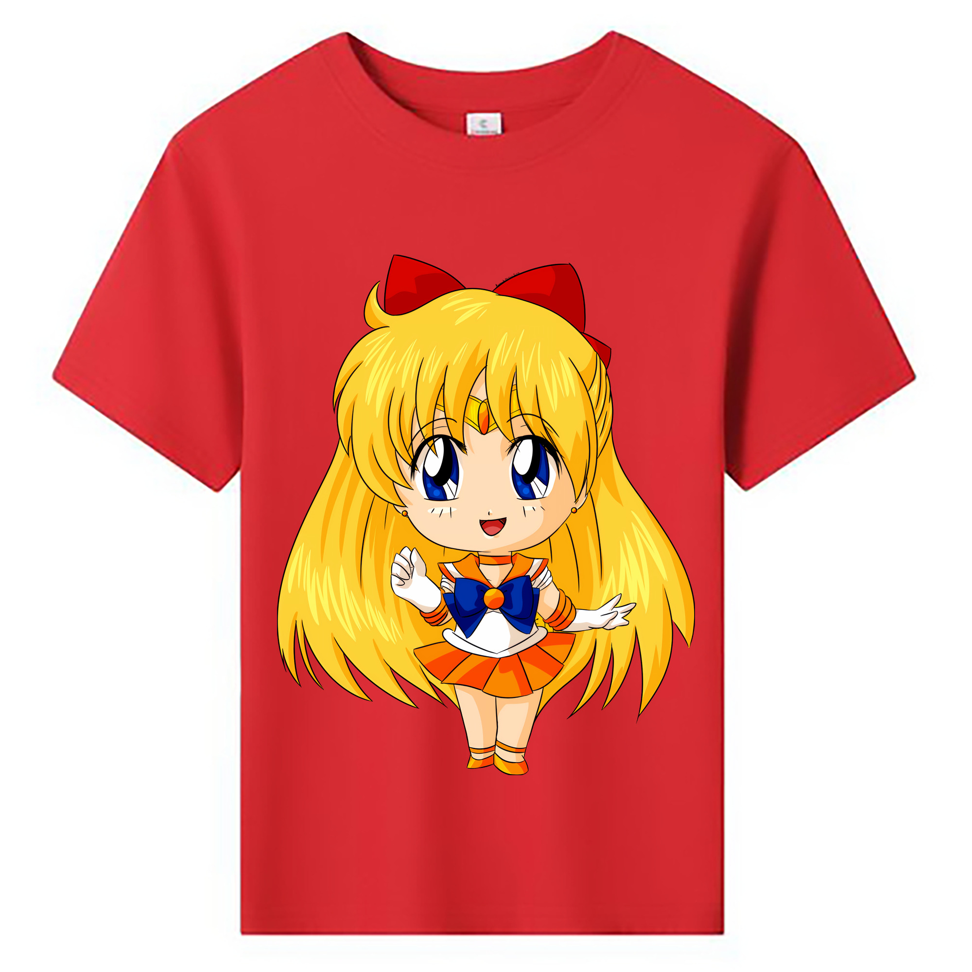 （画像用） 美少女戦士セーラームーン 愛野 美奈子 あいの みなこ Sailor Moon Aino Minako 綿100％キッズTシャツ（フロントプリント）