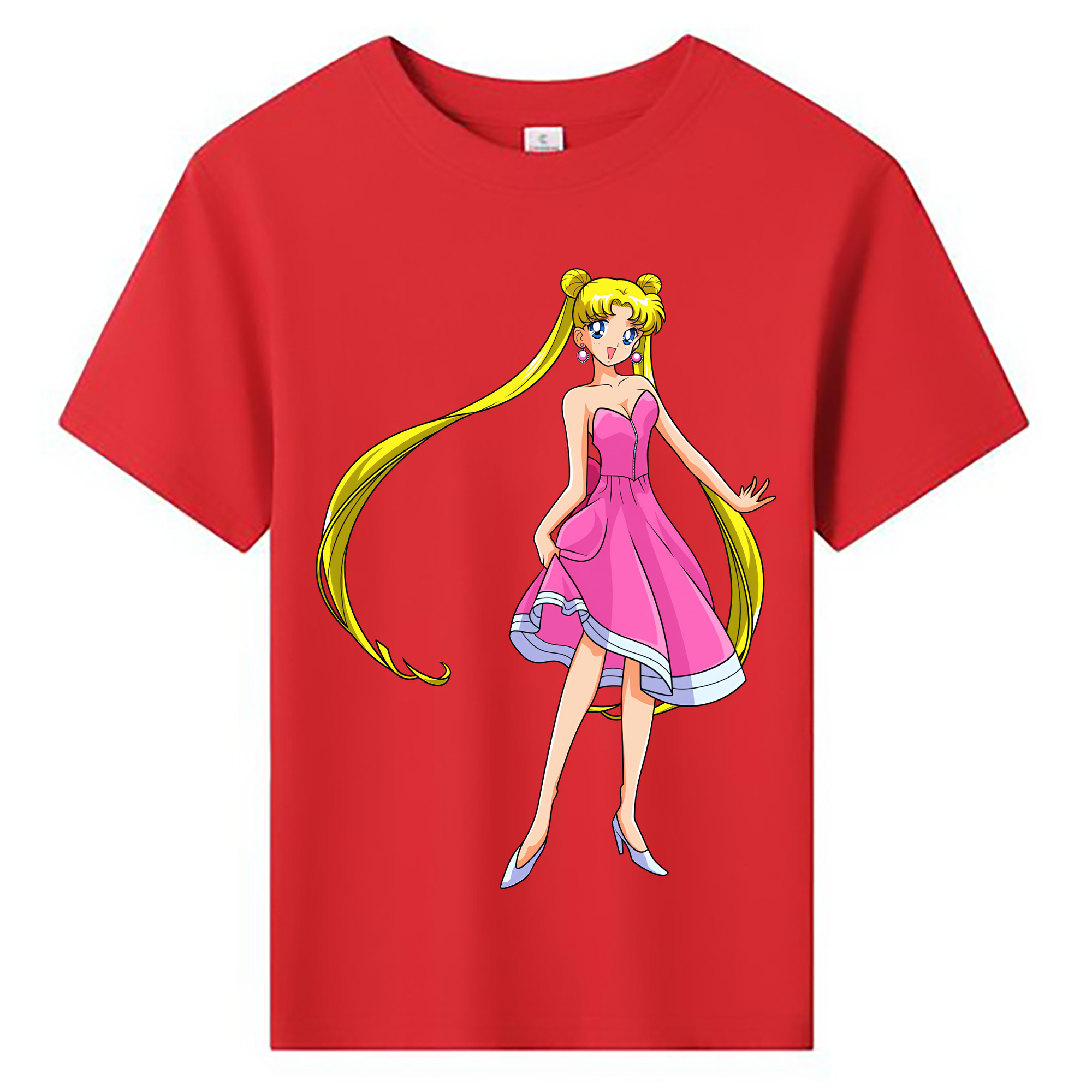 （画像用） 美少女戦士セーラームーン 愛野 美奈子 あいの みなこ Sailor Moon Aino Minako 綿100％キッズTシャツ（フロントプリント）
