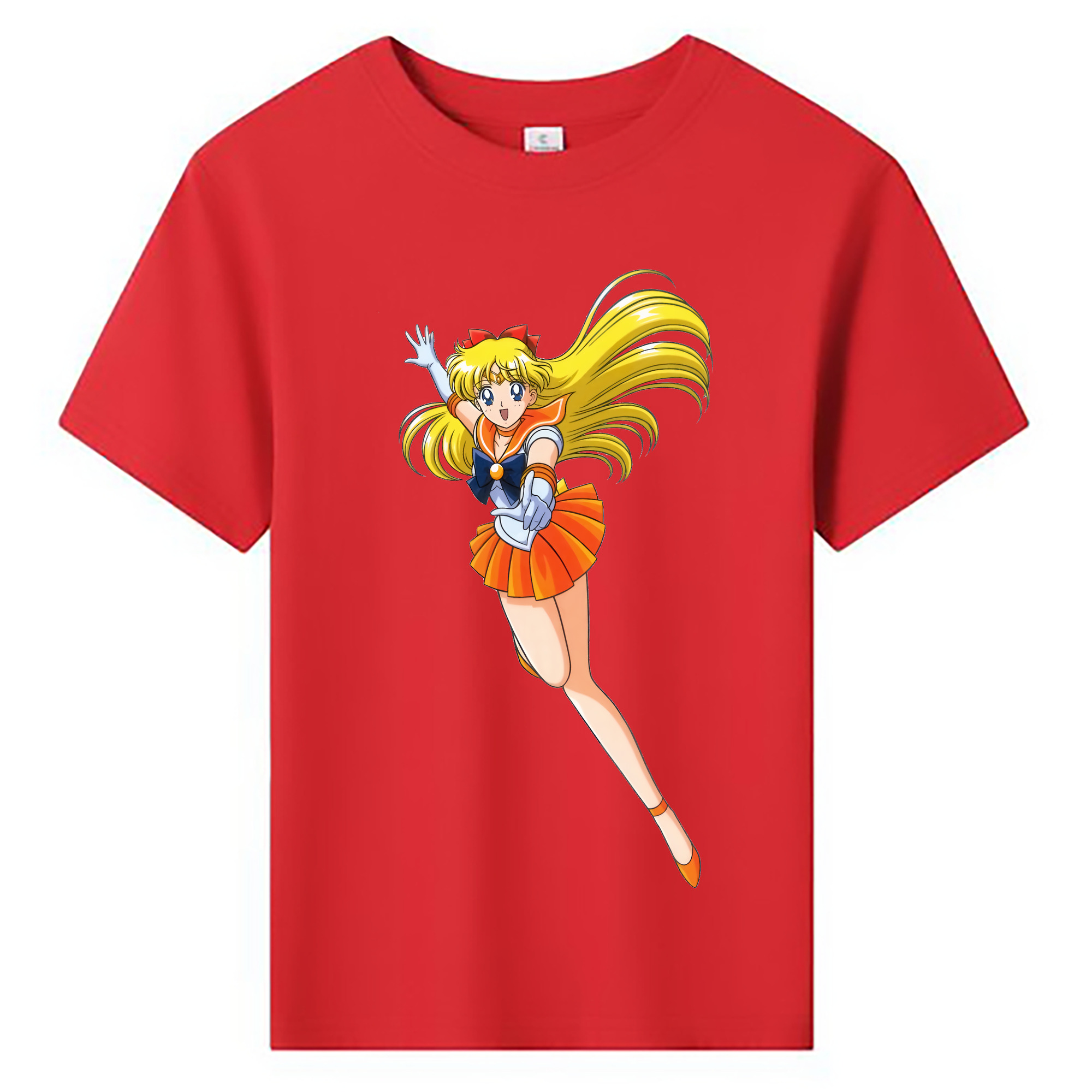 （画像用） 美少女戦士セーラームーン 愛野 美奈子 あいの みなこ Sailor Moon Aino Minako 綿100％キッズTシャツ（フロントプリント）
