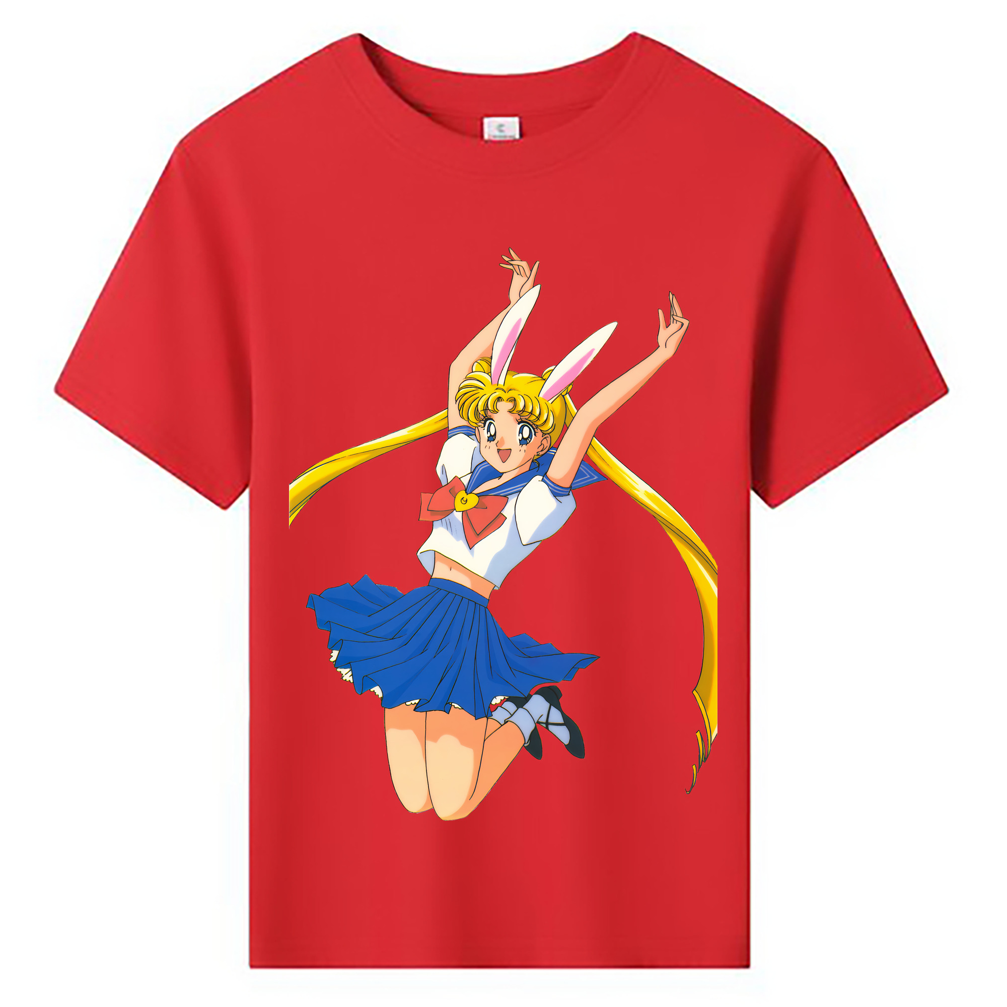 （画像用） 美少女戦士セーラームーン 愛野 美奈子 あいの みなこ Sailor Moon Aino Minako 綿100％キッズTシャツ（フロントプリント）