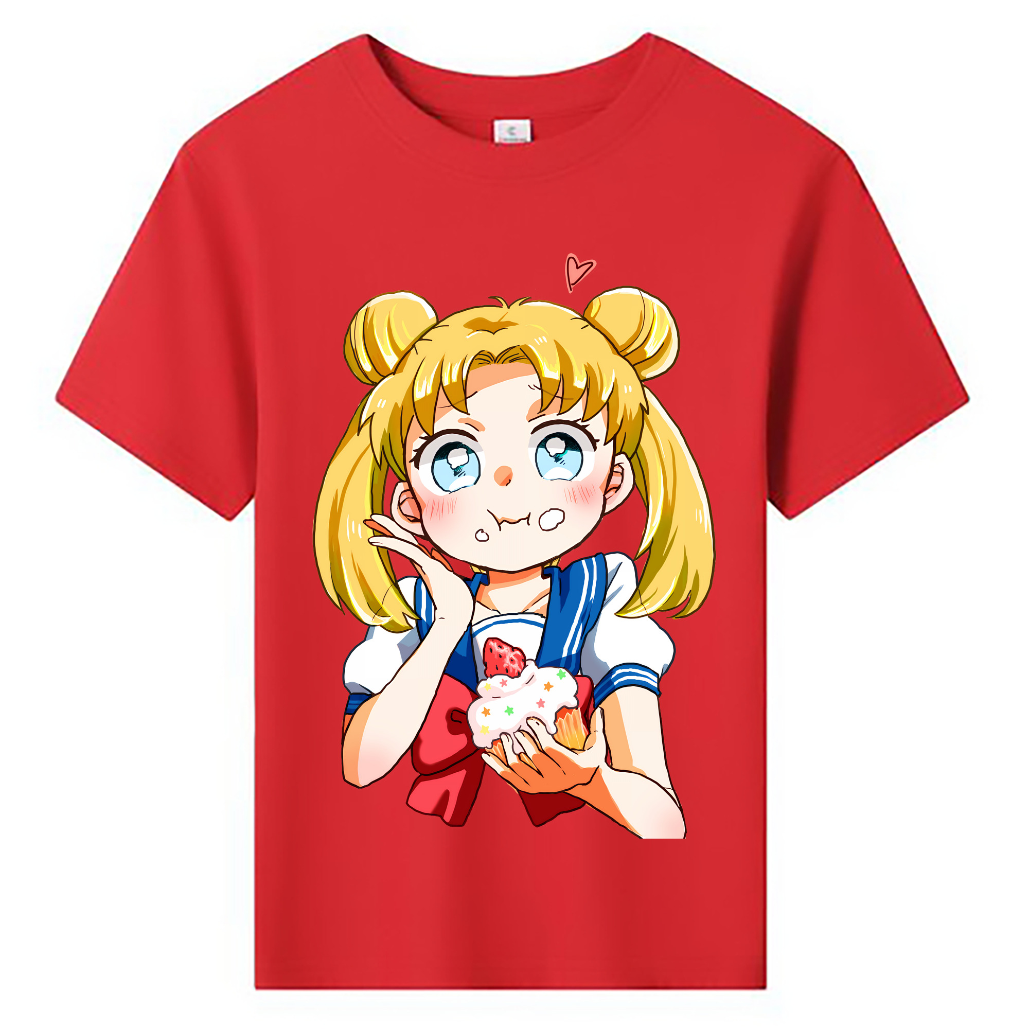 （画像用） 美少女戦士セーラームーン 愛野 美奈子 あいの みなこ Sailor Moon Aino Minako 綿100％キッズTシャツ（フロントプリント）