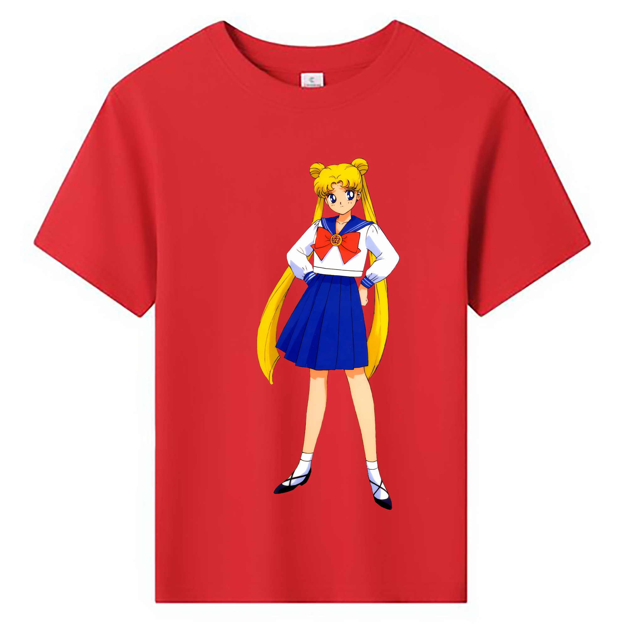 （画像用） 美少女戦士セーラームーン 愛野 美奈子 あいの みなこ Sailor Moon Aino Minako 綿100％キッズTシャツ（フロントプリント）