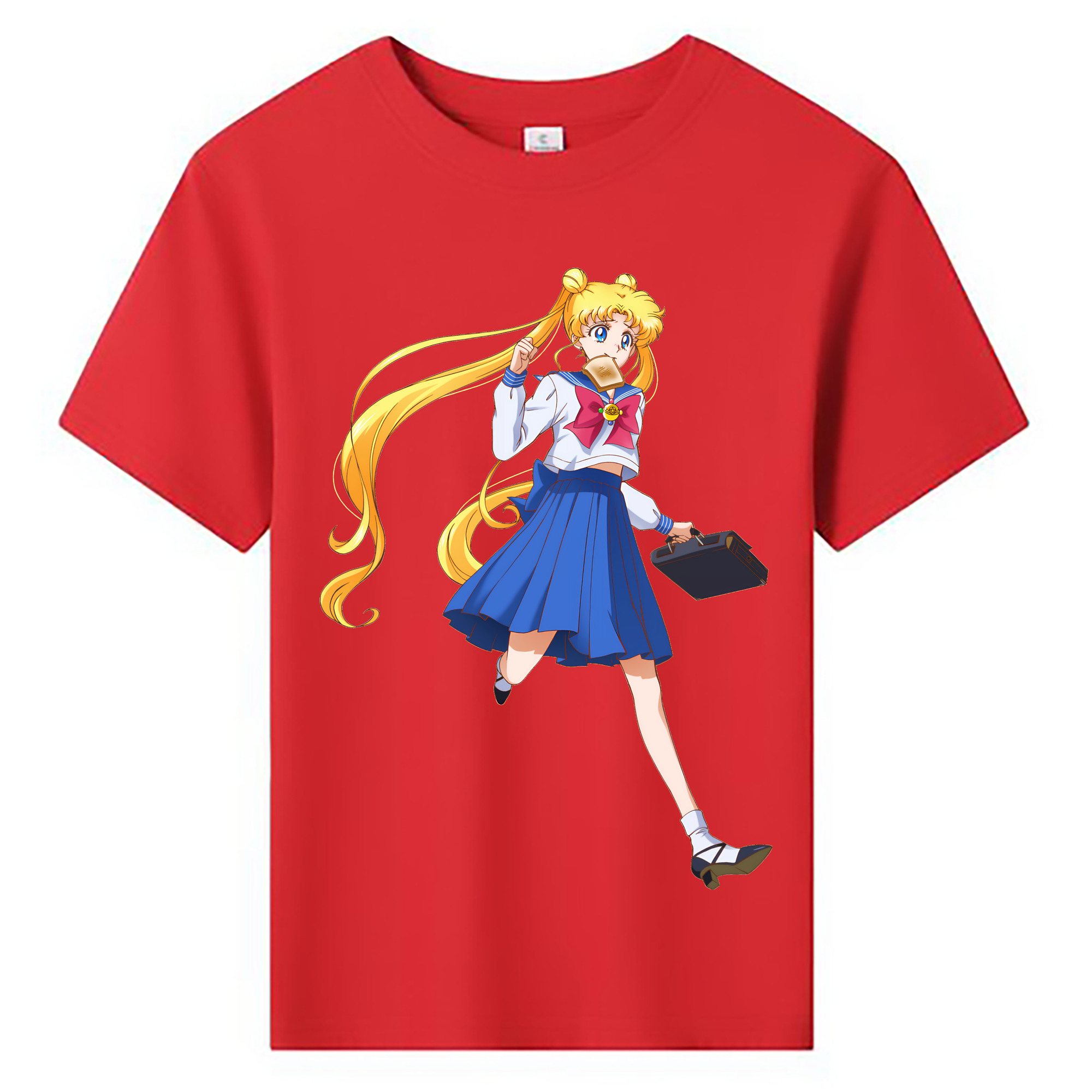 （画像用） 美少女戦士セーラームーン 愛野 美奈子 あいの みなこ Sailor Moon Aino Minako 綿100％キッズTシャツ（フロントプリント）
