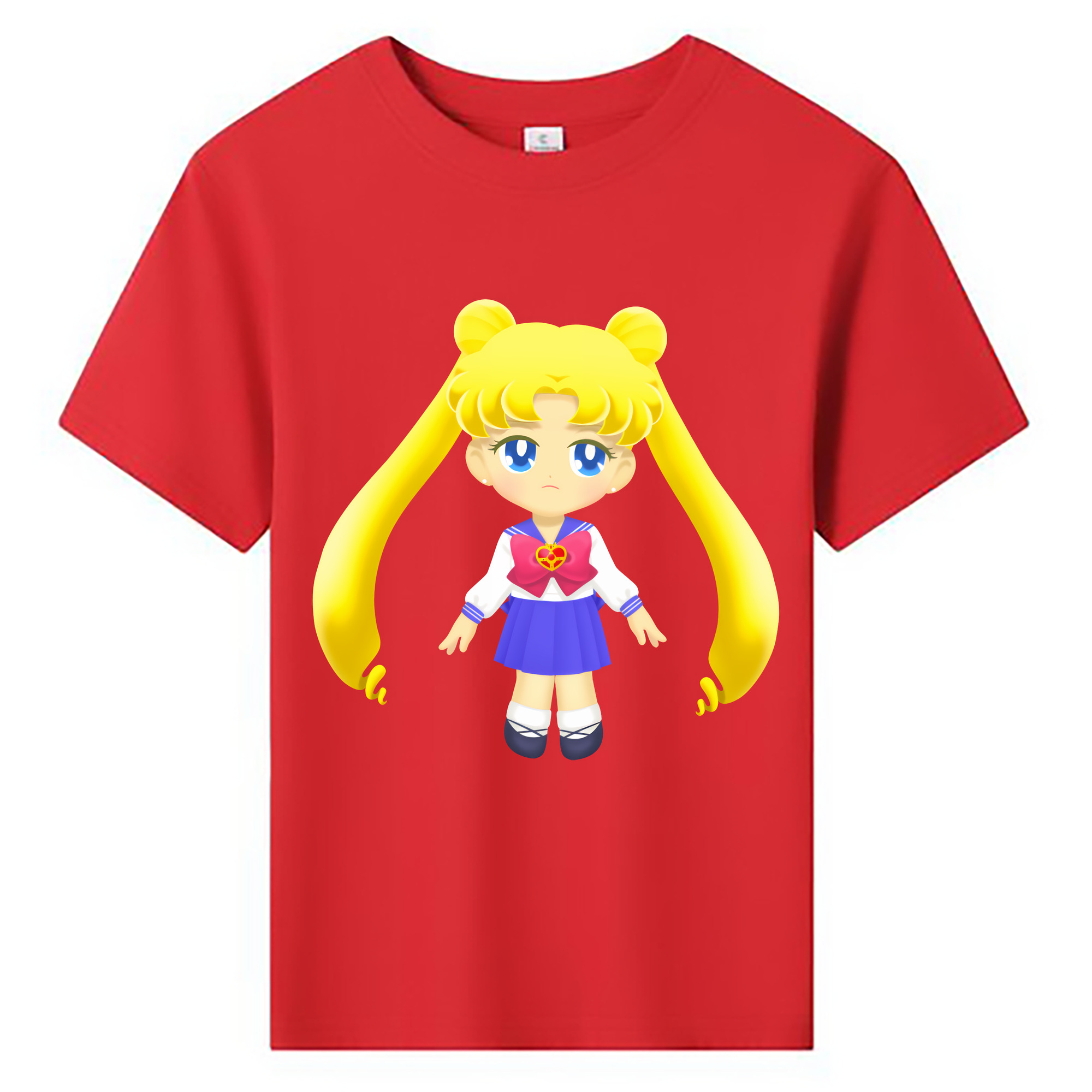 （画像用） 美少女戦士セーラームーン 愛野 美奈子 あいの みなこ Sailor Moon Aino Minako 綿100％キッズTシャツ（フロントプリント）