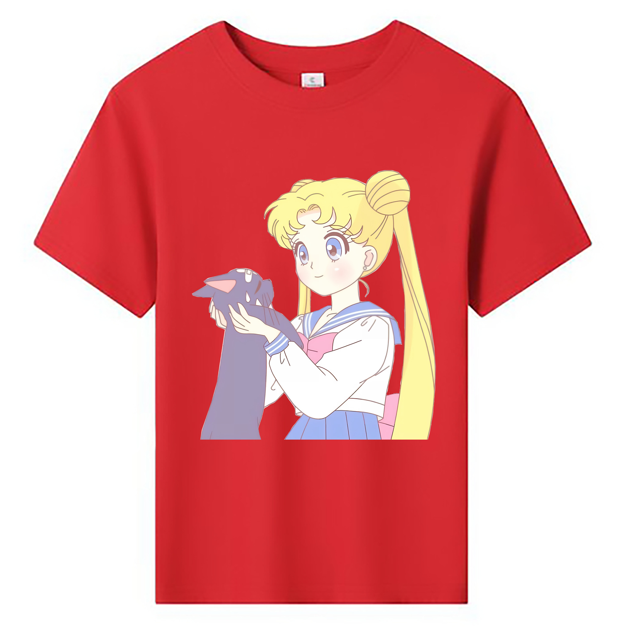 （画像用） 美少女戦士セーラームーン 愛野 美奈子 あいの みなこ Sailor Moon Aino Minako 綿100％キッズTシャツ（フロントプリント）