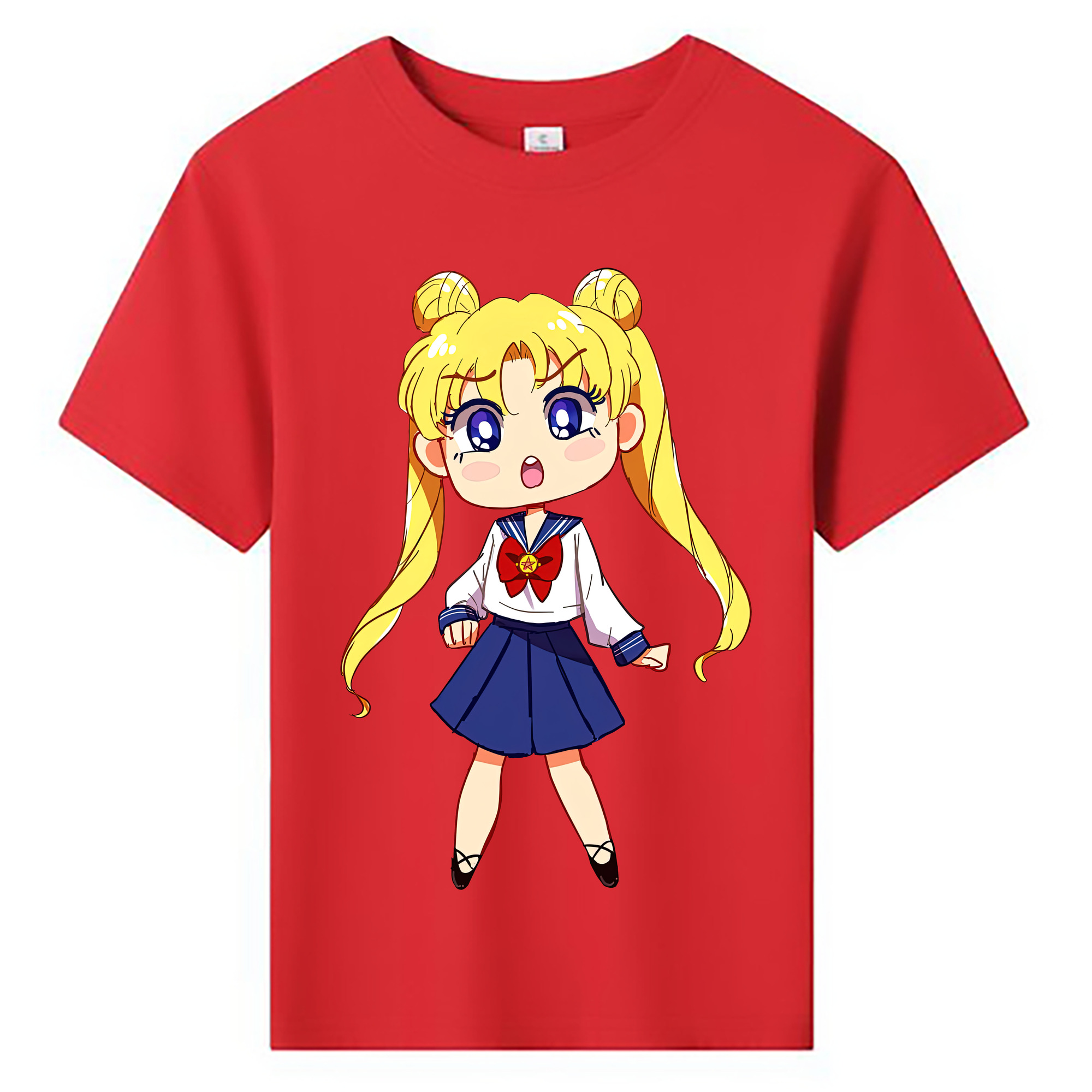 （画像用） 美少女戦士セーラームーン 愛野 美奈子 あいの みなこ Sailor Moon Aino Minako 綿100％キッズTシャツ（フロントプリント）