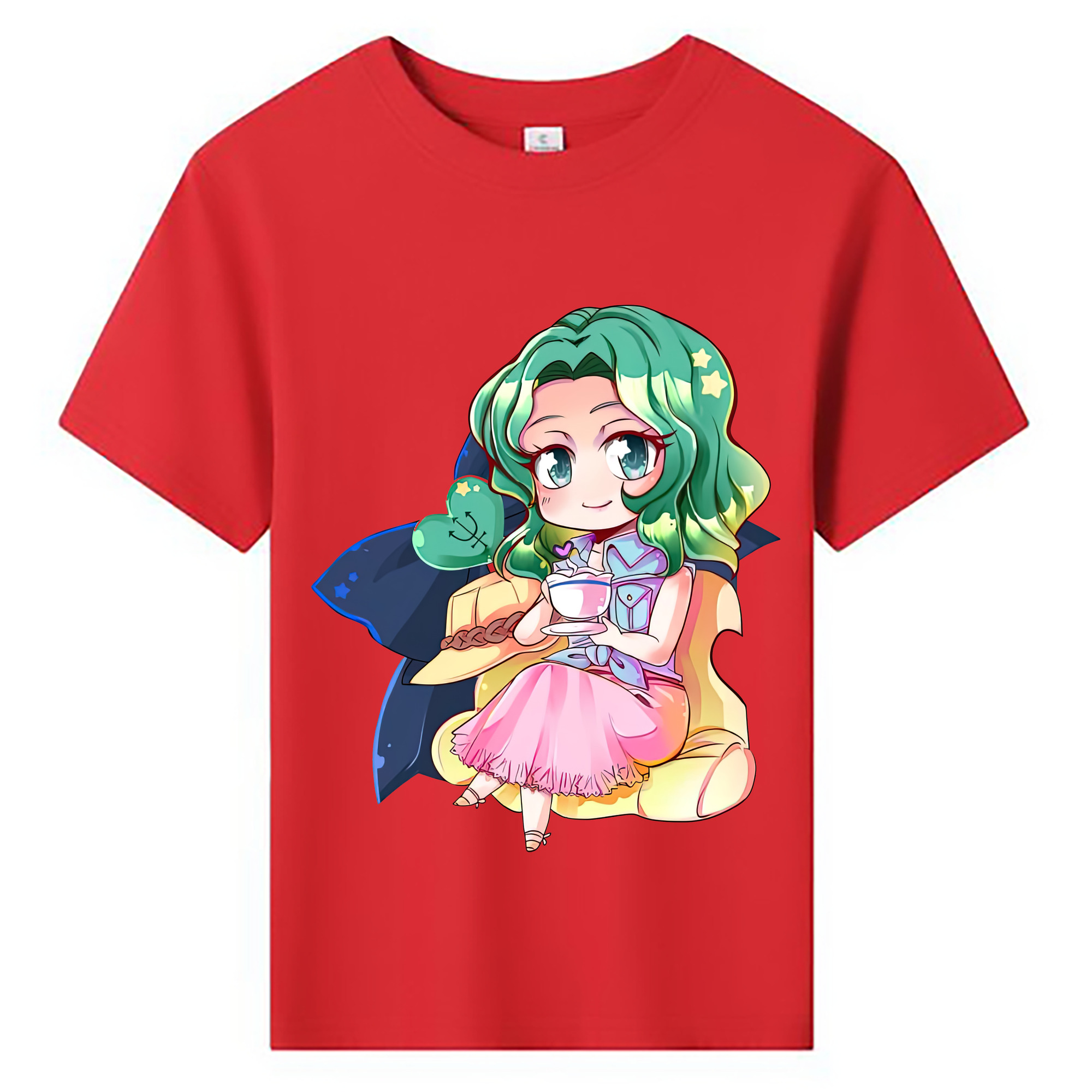 （画像用） 美少女戦士セーラームーン 海王 みちる（かいおう みちる） Sailor Moon Kaiou Michiru 綿100％キッズTシャツ（フロントプリント）
