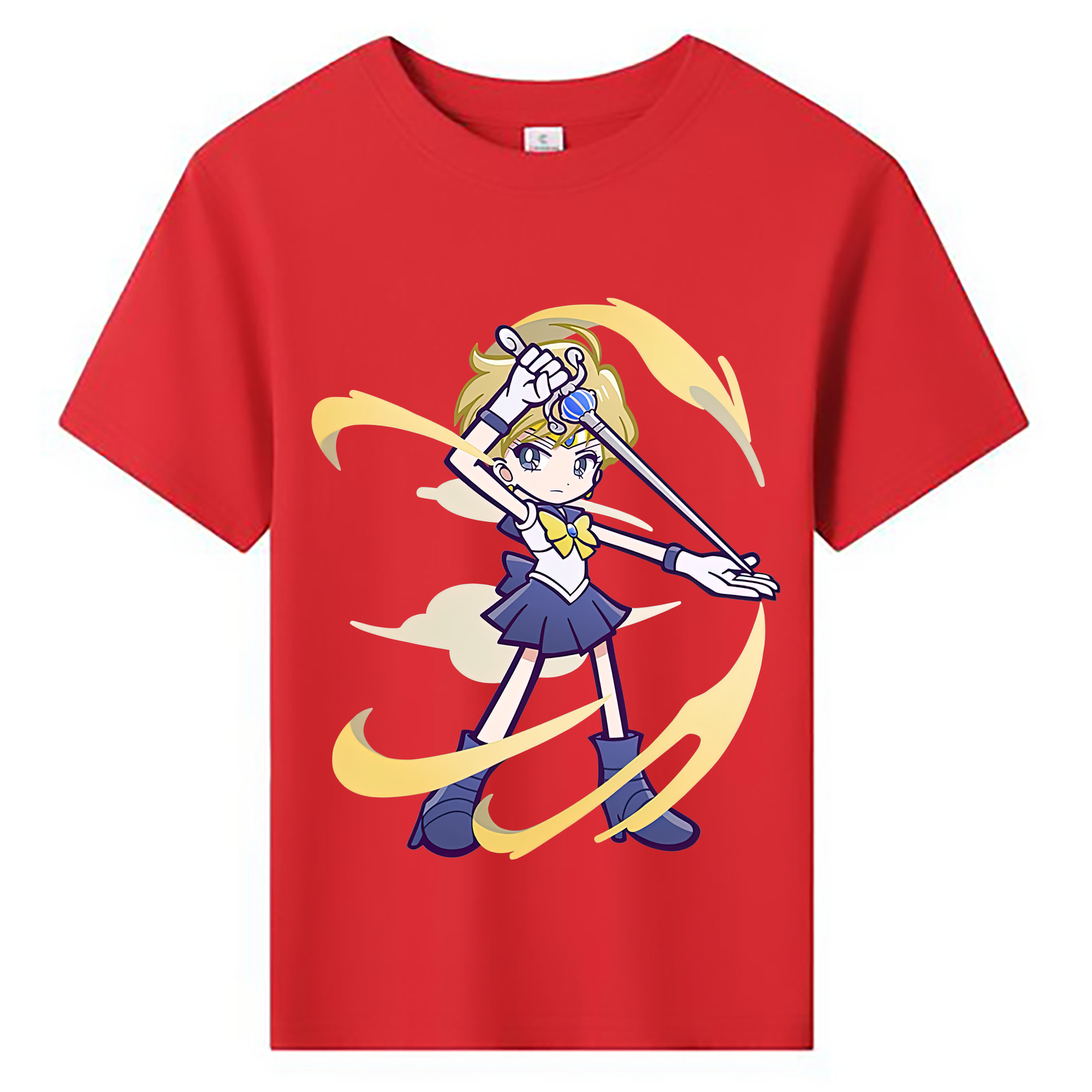 （画像用） 美少女戦士セーラームーン 天王はるか Sailor Moon Tenoh Haruka 綿100％キッズTシャツ（フロントプリント）