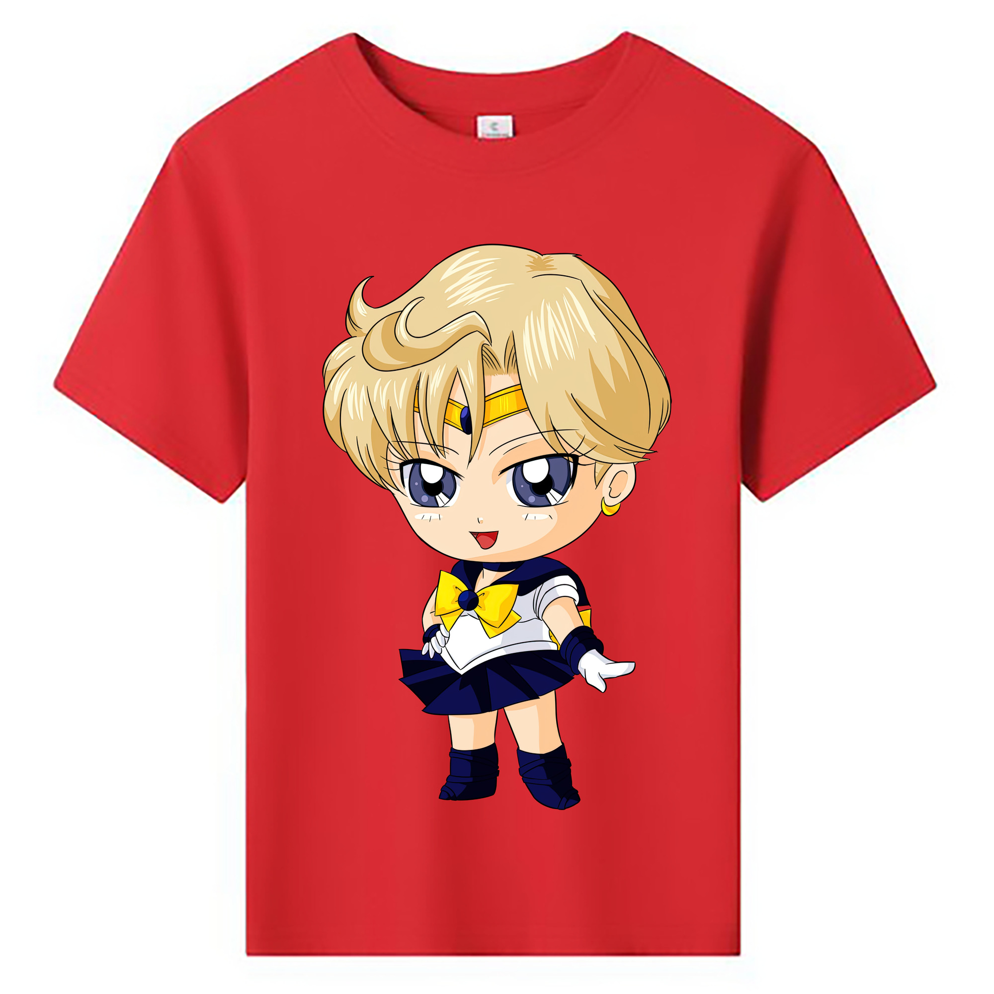 （画像用） 美少女戦士セーラームーン 天王はるか Sailor Moon Tenoh Haruka 綿100％キッズTシャツ（フロントプリント）