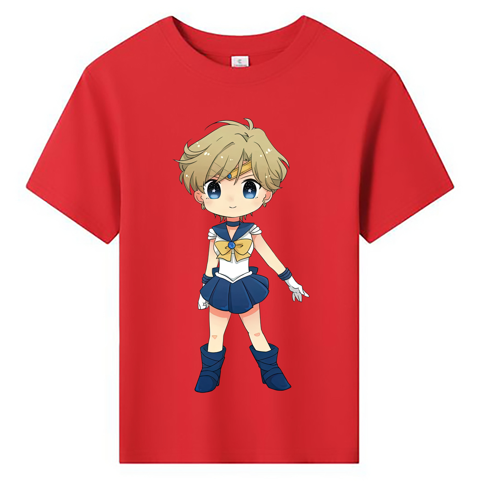 （画像用） 美少女戦士セーラームーン 天王はるか Sailor Moon Tenoh Haruka 綿100％キッズTシャツ（フロントプリント）