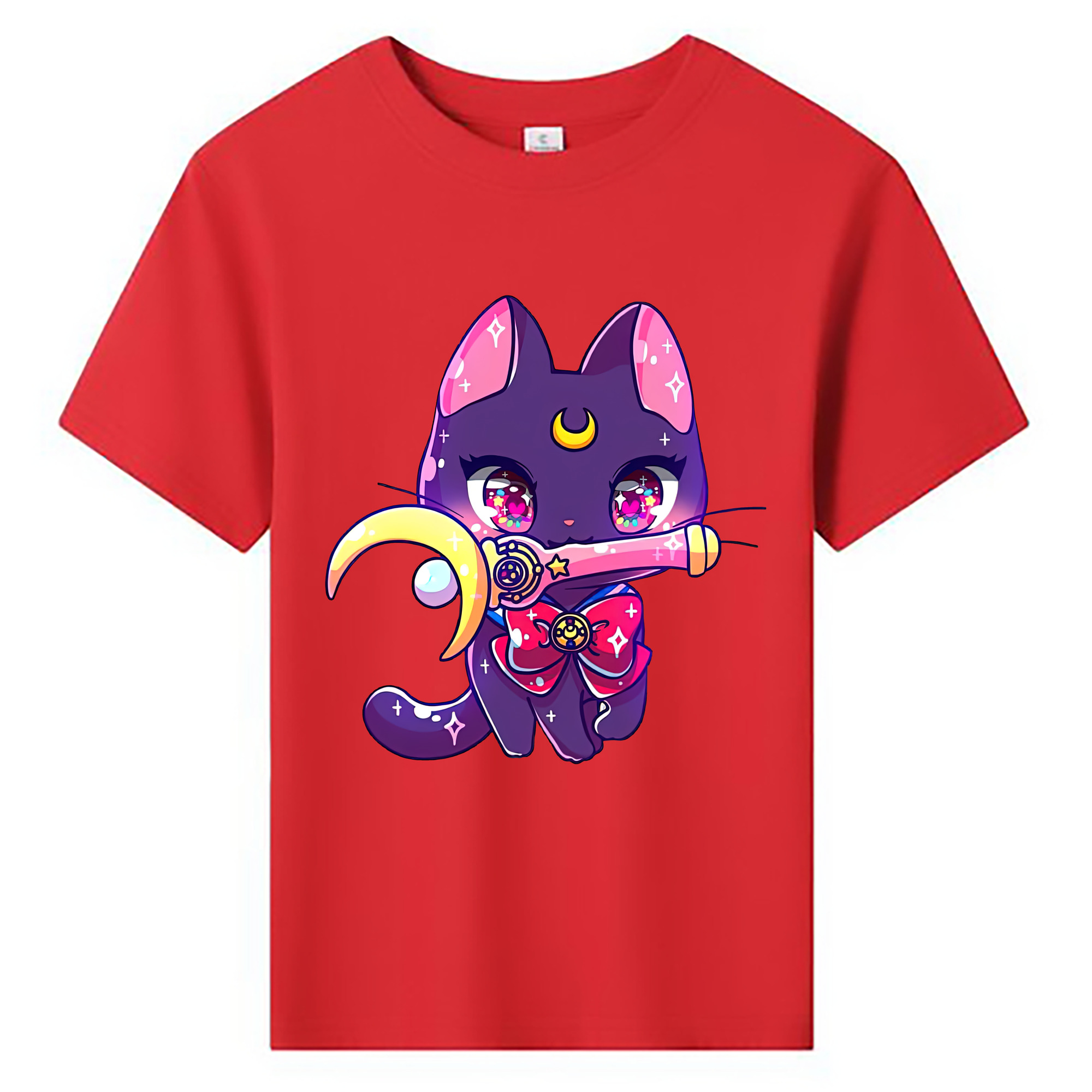 （画像用） 美少女戦士セーラームーン Sailor Moon 綿100％キッズTシャツ（フロントプリント）