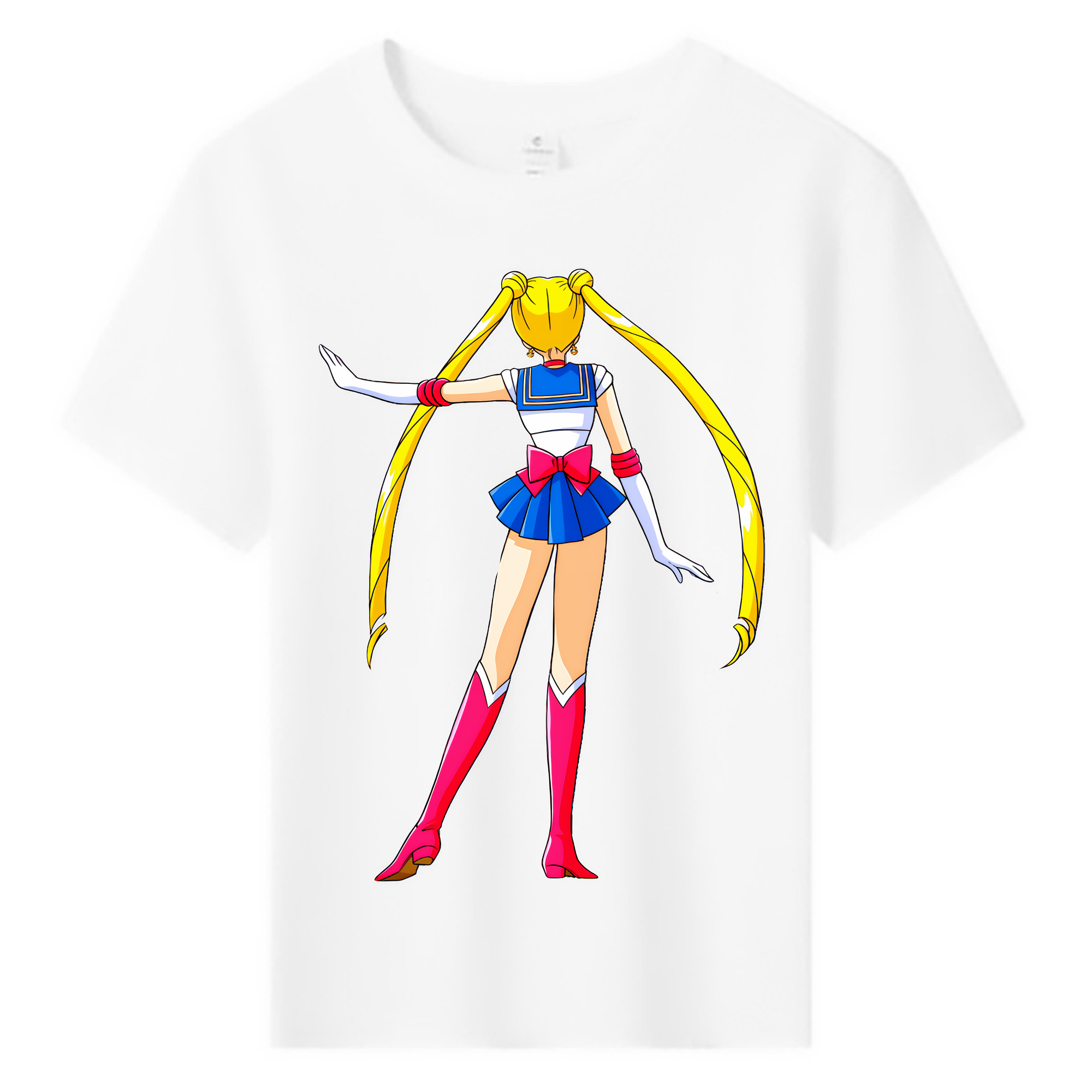 （画像用） 美少女戦士セーラームーン 月野 うさぎ つきの うさぎ Sailor Moon Tsukino Usagi 綿100％キッズTシャツ（フロントプリント）