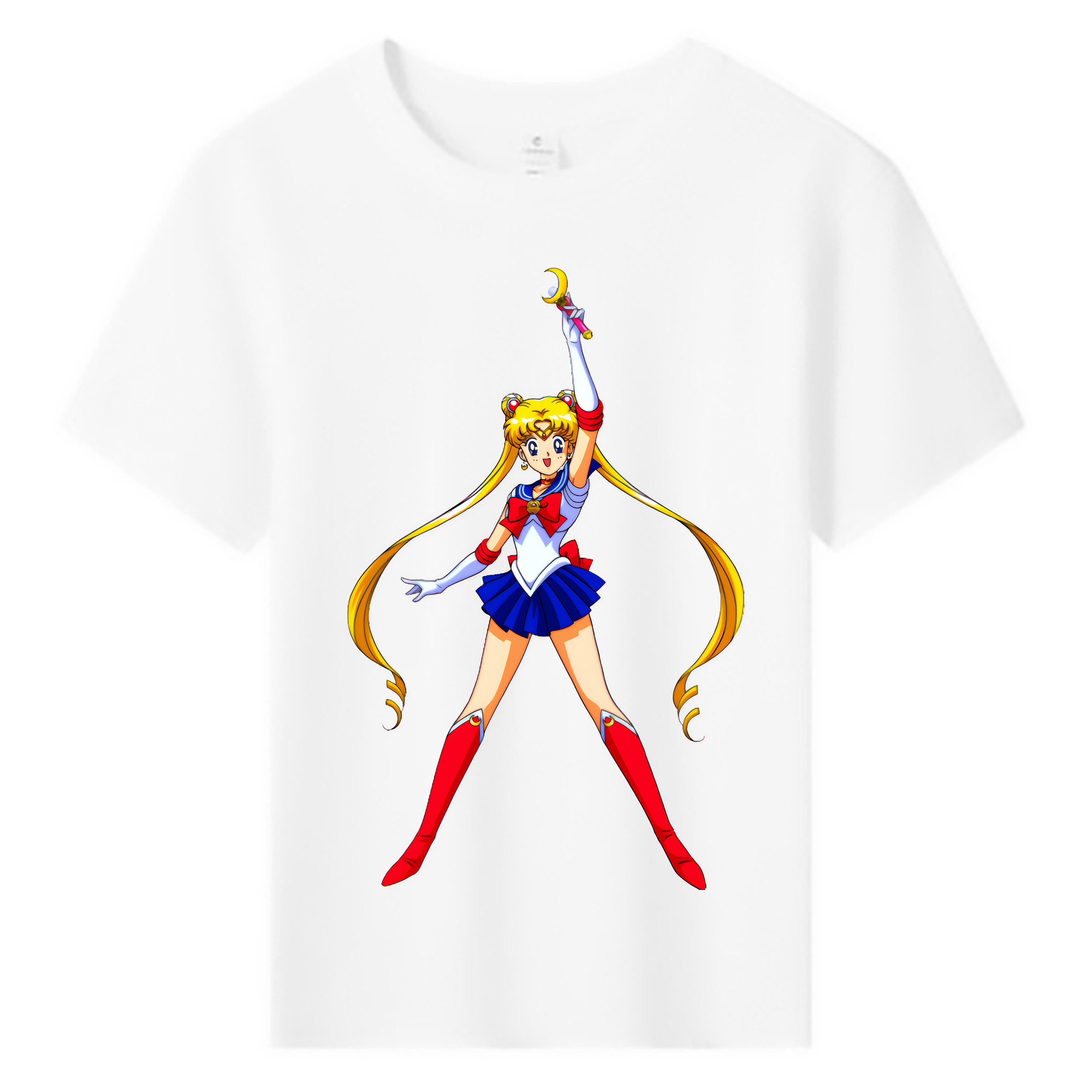 （画像用） 美少女戦士セーラームーン 月野 うさぎ つきの うさぎ Sailor Moon Tsukino Usagi 綿100％キッズTシャツ（フロントプリント）