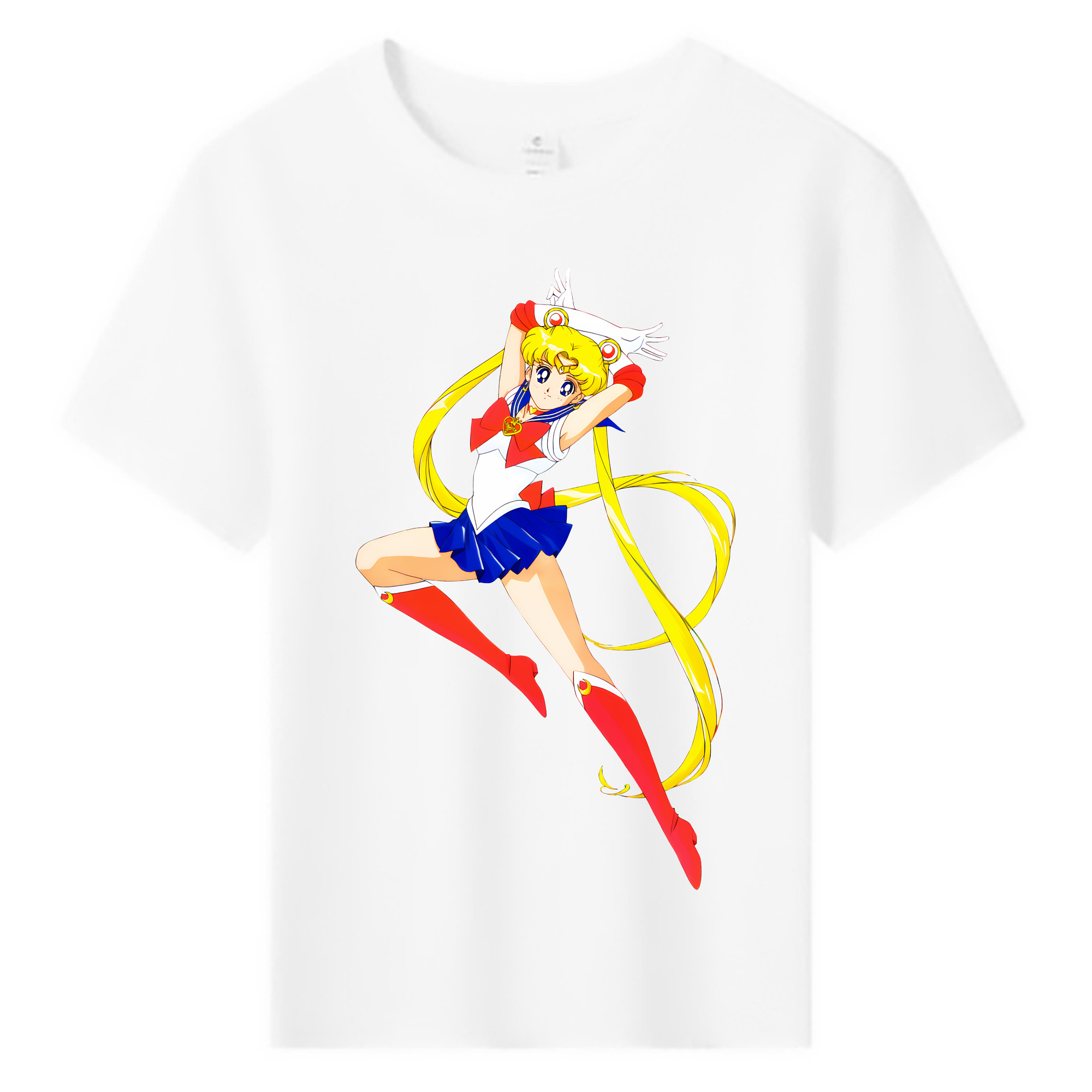 （画像用） 美少女戦士セーラームーン 月野 うさぎ つきの うさぎ Sailor Moon Tsukino Usagi 綿100％キッズTシャツ（フロントプリント）
