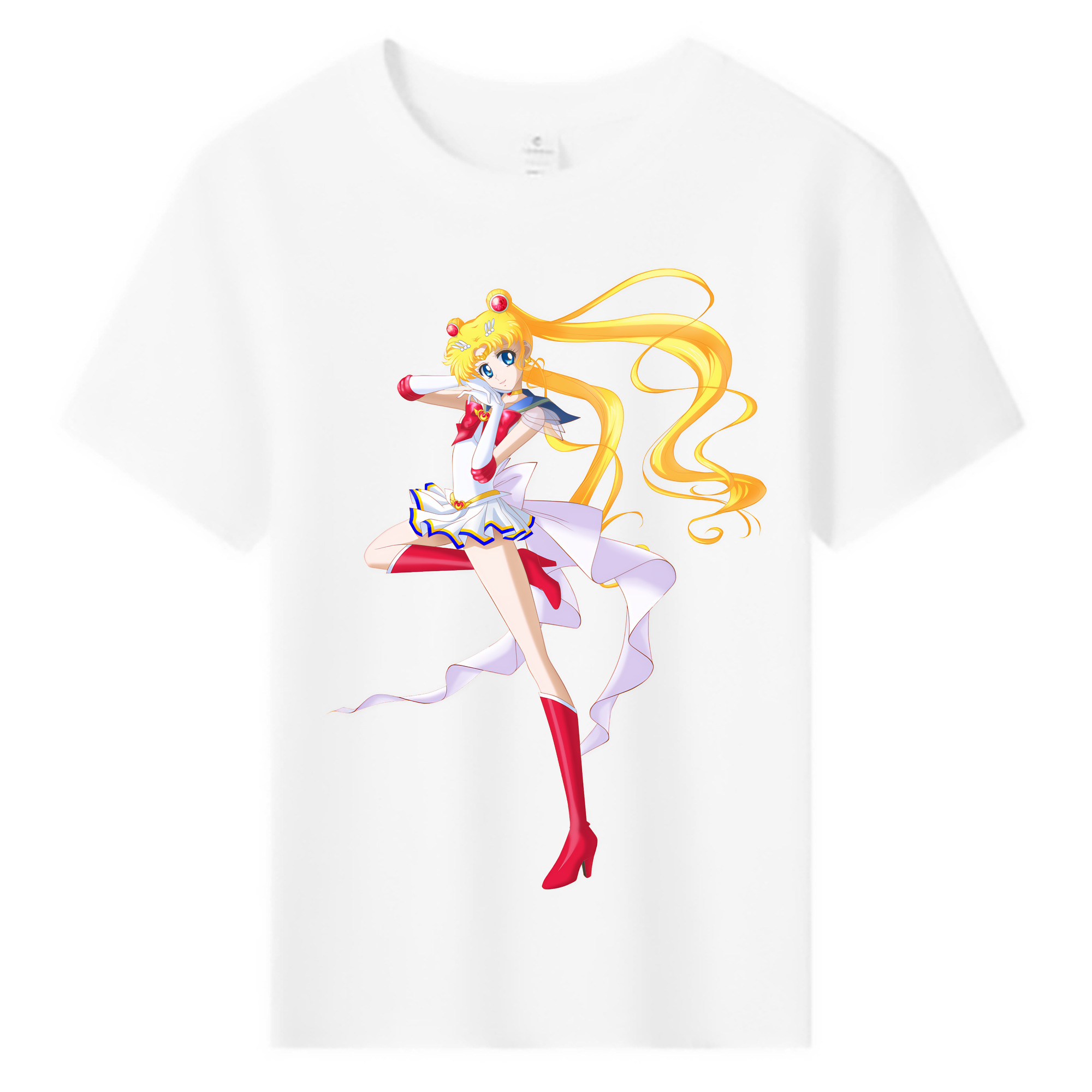 （画像用） 美少女戦士セーラームーン 月野 うさぎ つきの うさぎ Sailor Moon Tsukino Usagi 綿100％キッズTシャツ（フロントプリント）