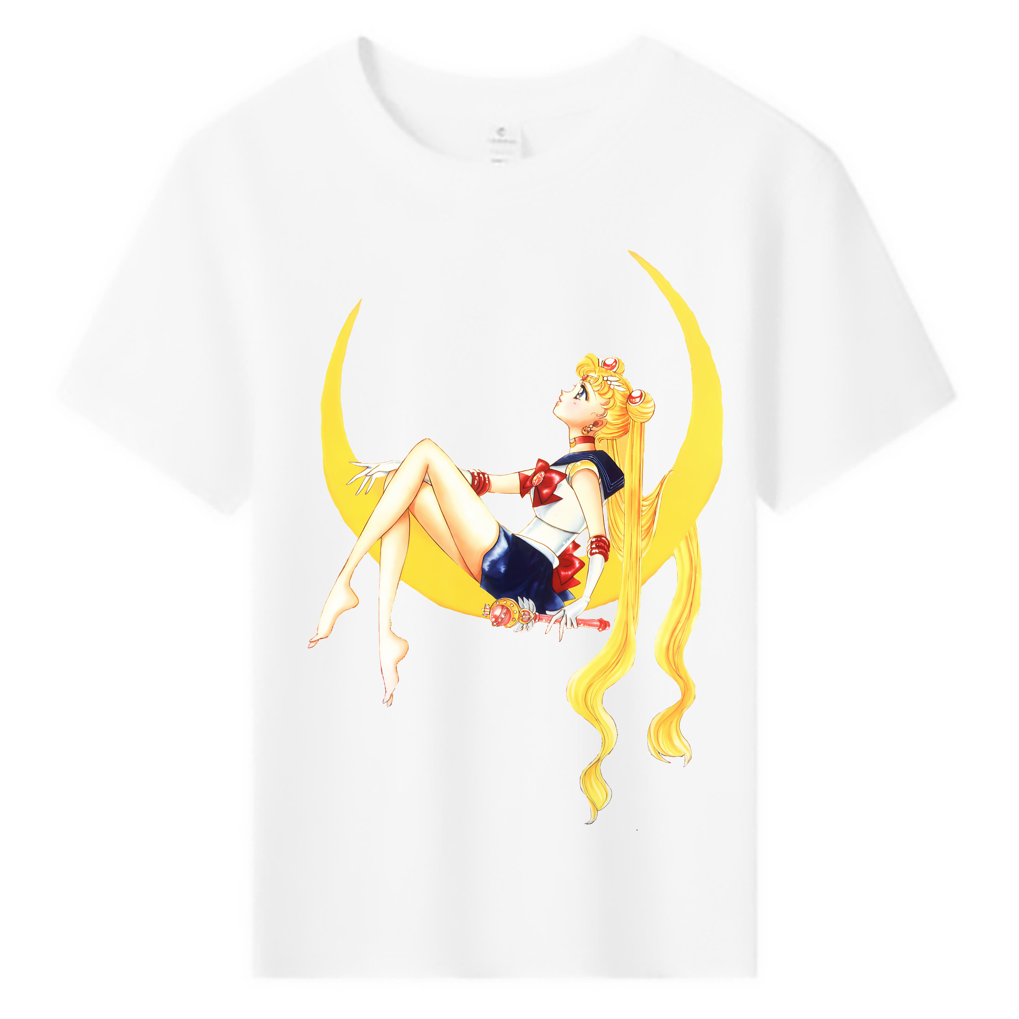 （画像用） 美少女戦士セーラームーン 月野 うさぎ つきの うさぎ Sailor Moon Tsukino Usagi 綿100％キッズTシャツ（フロントプリント）