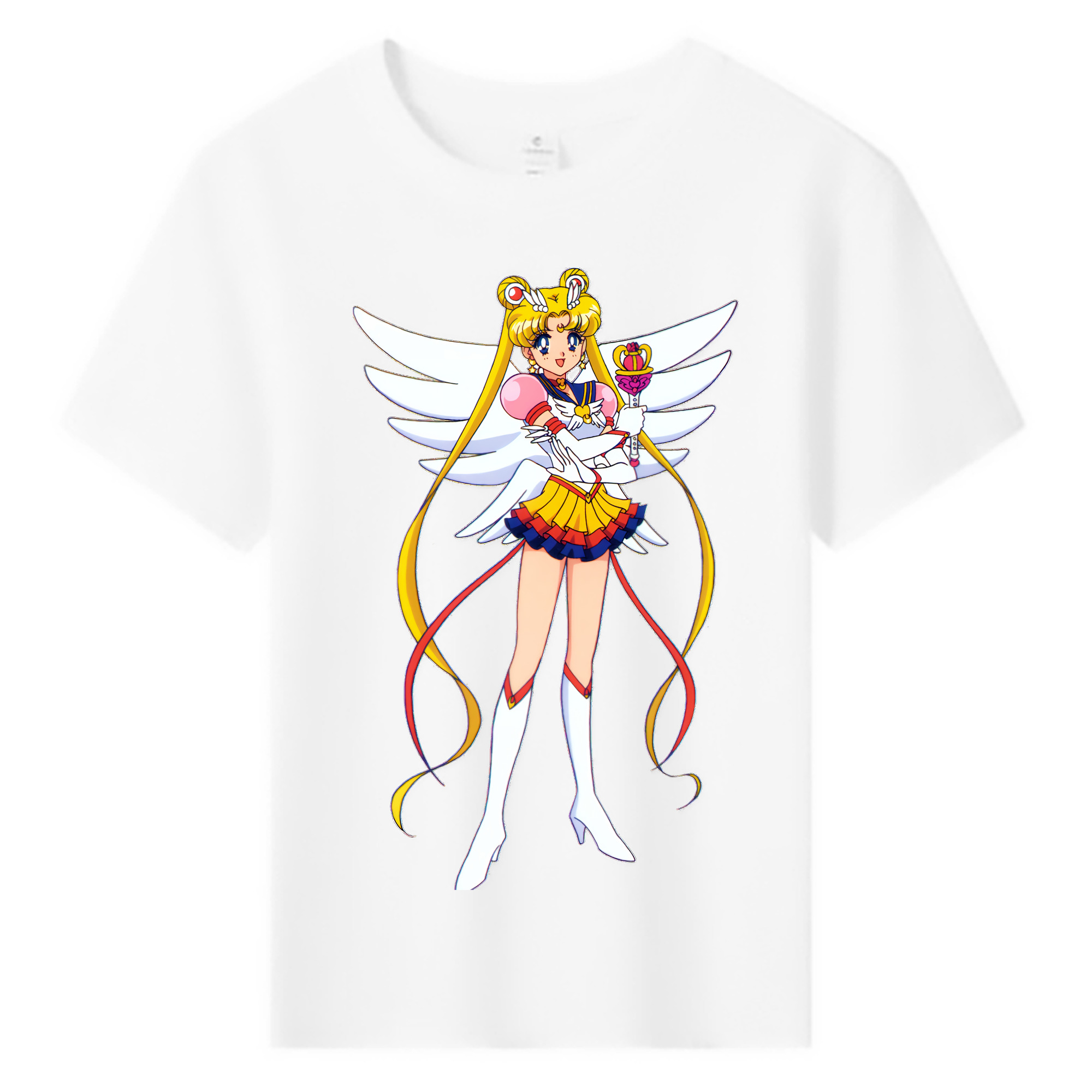 （画像用） 美少女戦士セーラームーン 月野 うさぎ つきの うさぎ Sailor Moon Tsukino Usagi 綿100％キッズTシャツ（フロントプリント）