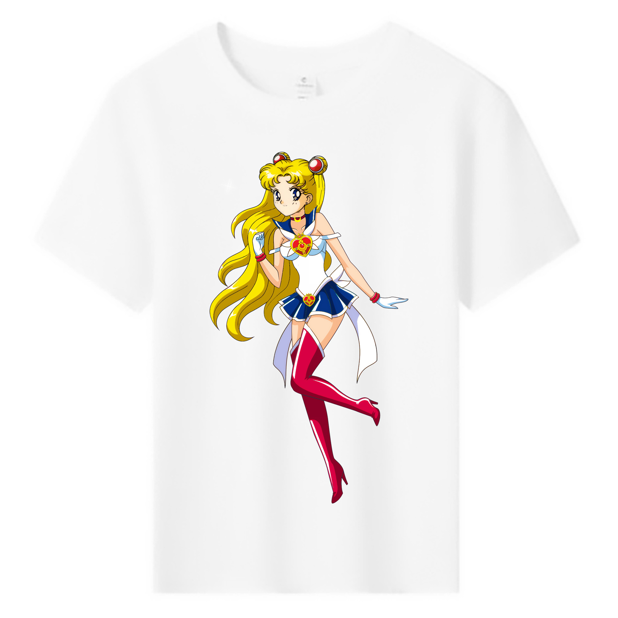（画像用） 美少女戦士セーラームーン 月野 うさぎ つきの うさぎ Sailor Moon Tsukino Usagi 綿100％キッズTシャツ（フロントプリント）